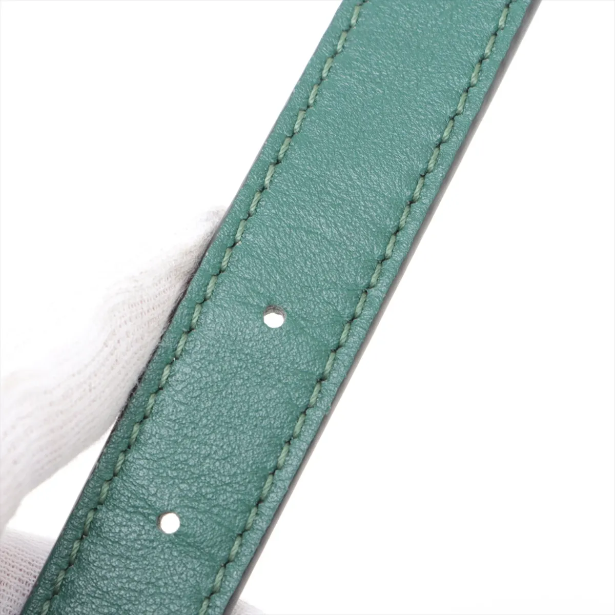 V Loco Leather Body Bag Green — view 11