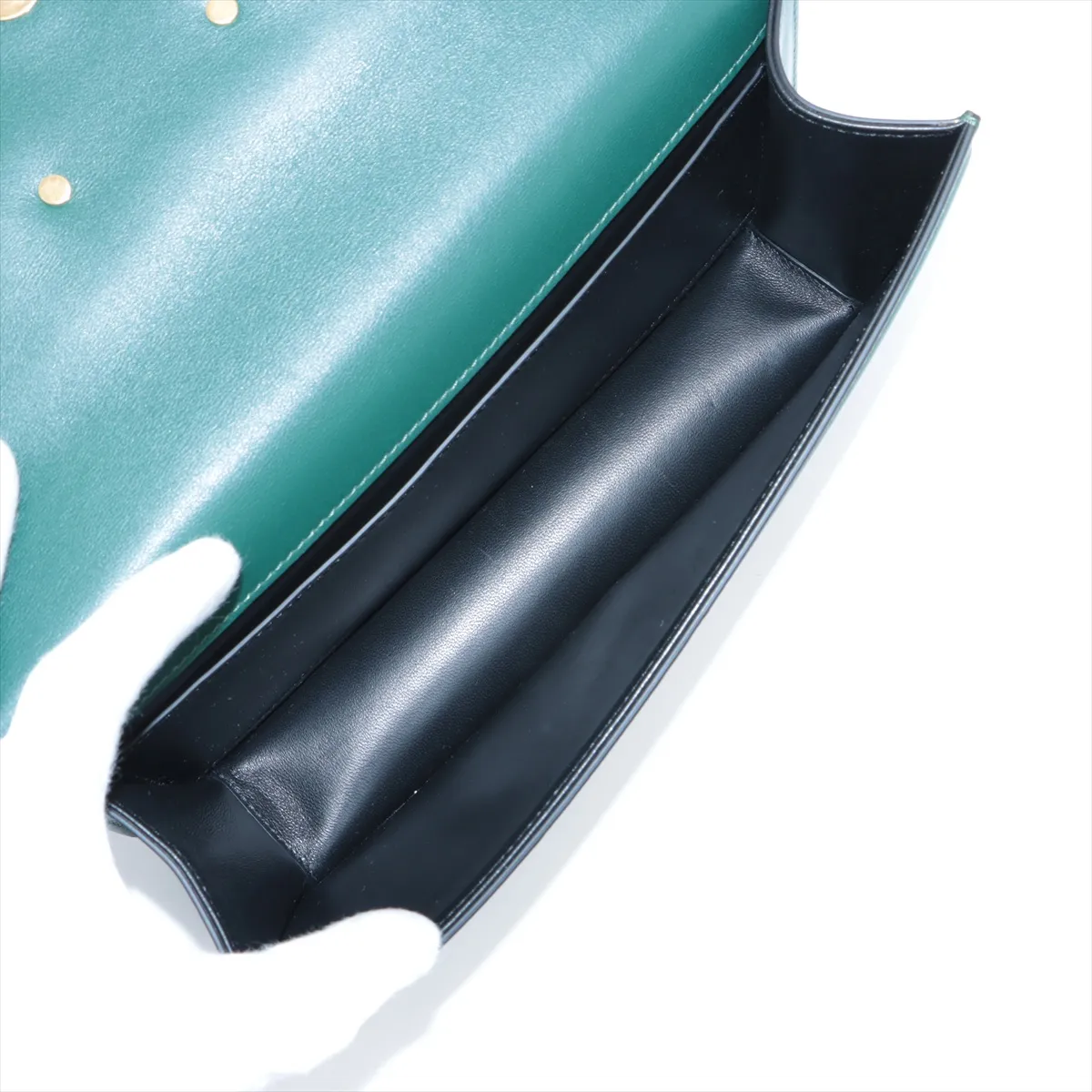 V Loco Leather Body Bag Green — view 6