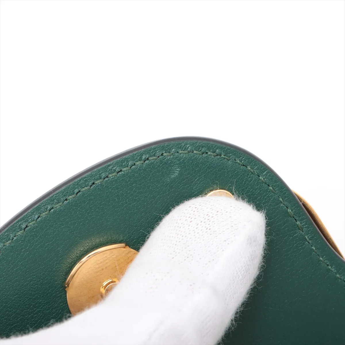 V Loco Leather Body Bag Green — view 9