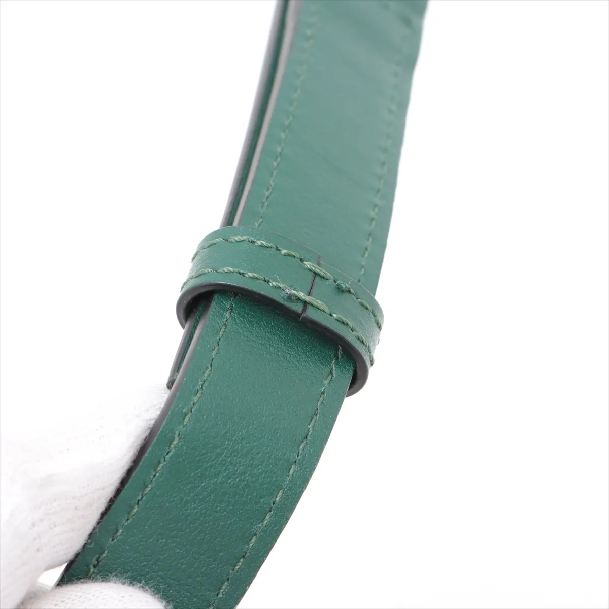 V Loco Leather Body Bag Green — view 10