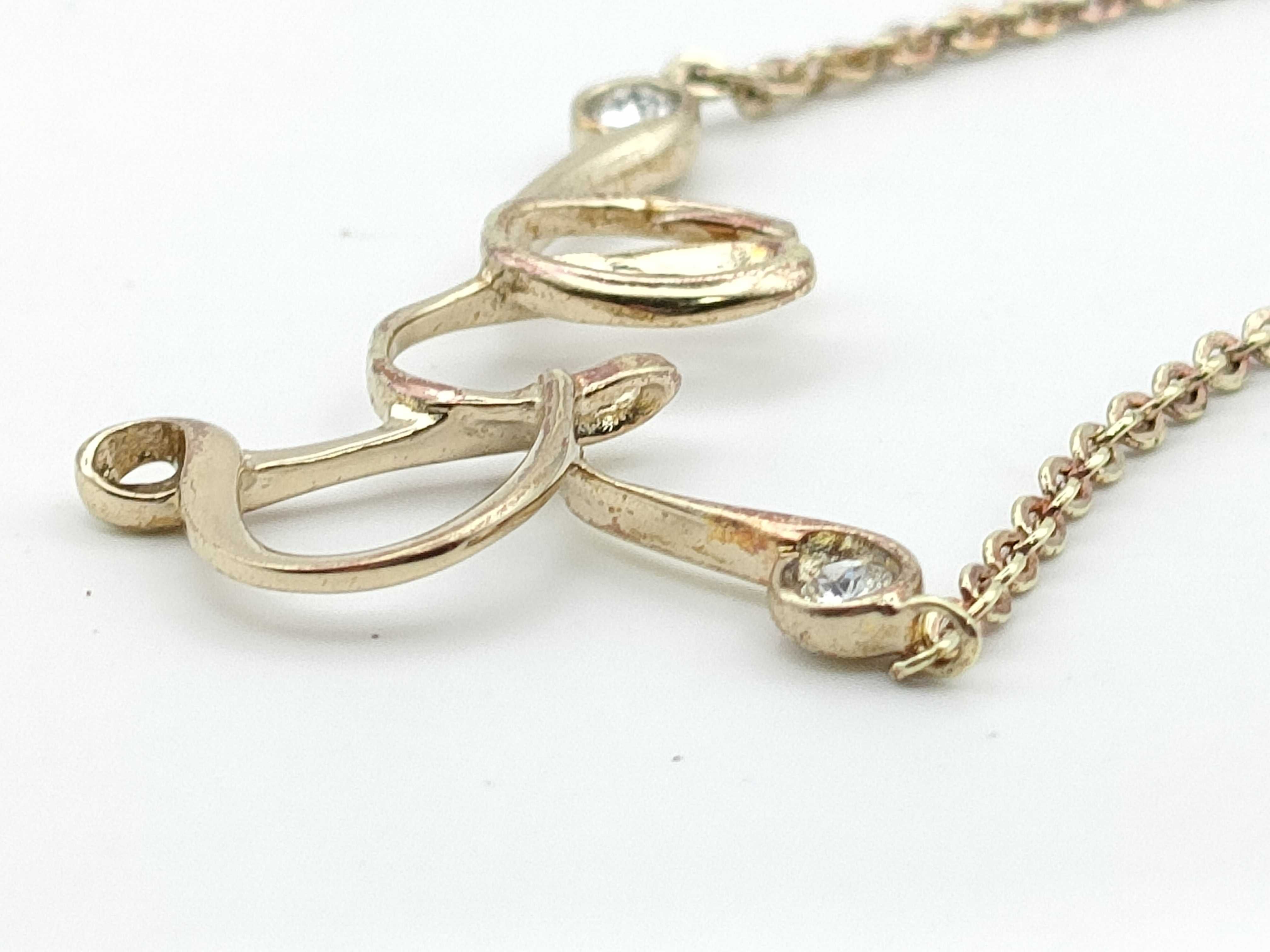 Logo Rhinestone Necklace — view 3
