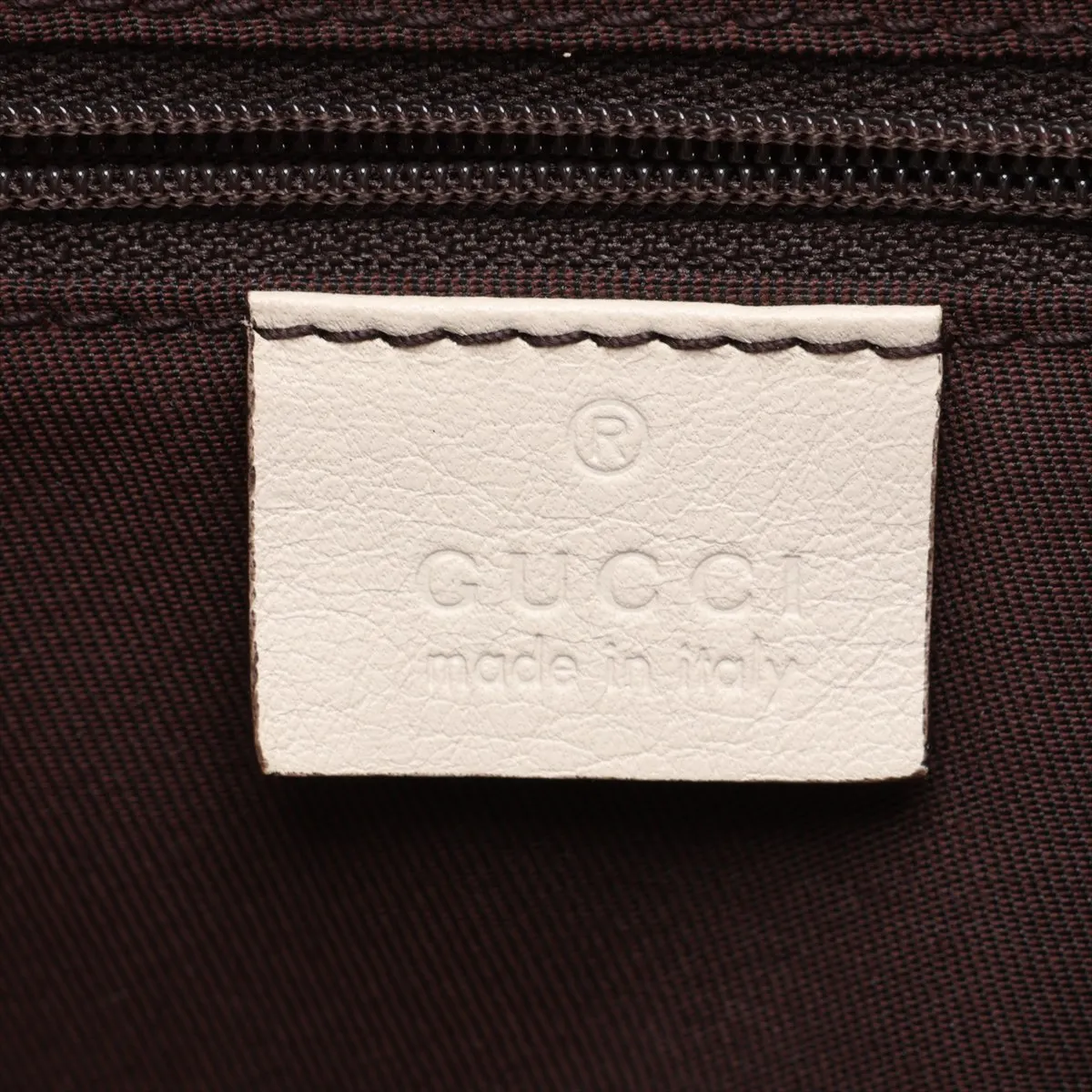 GG Canvas 233610 Canvas x Leather Shoulder Bag Beige x White — view 10