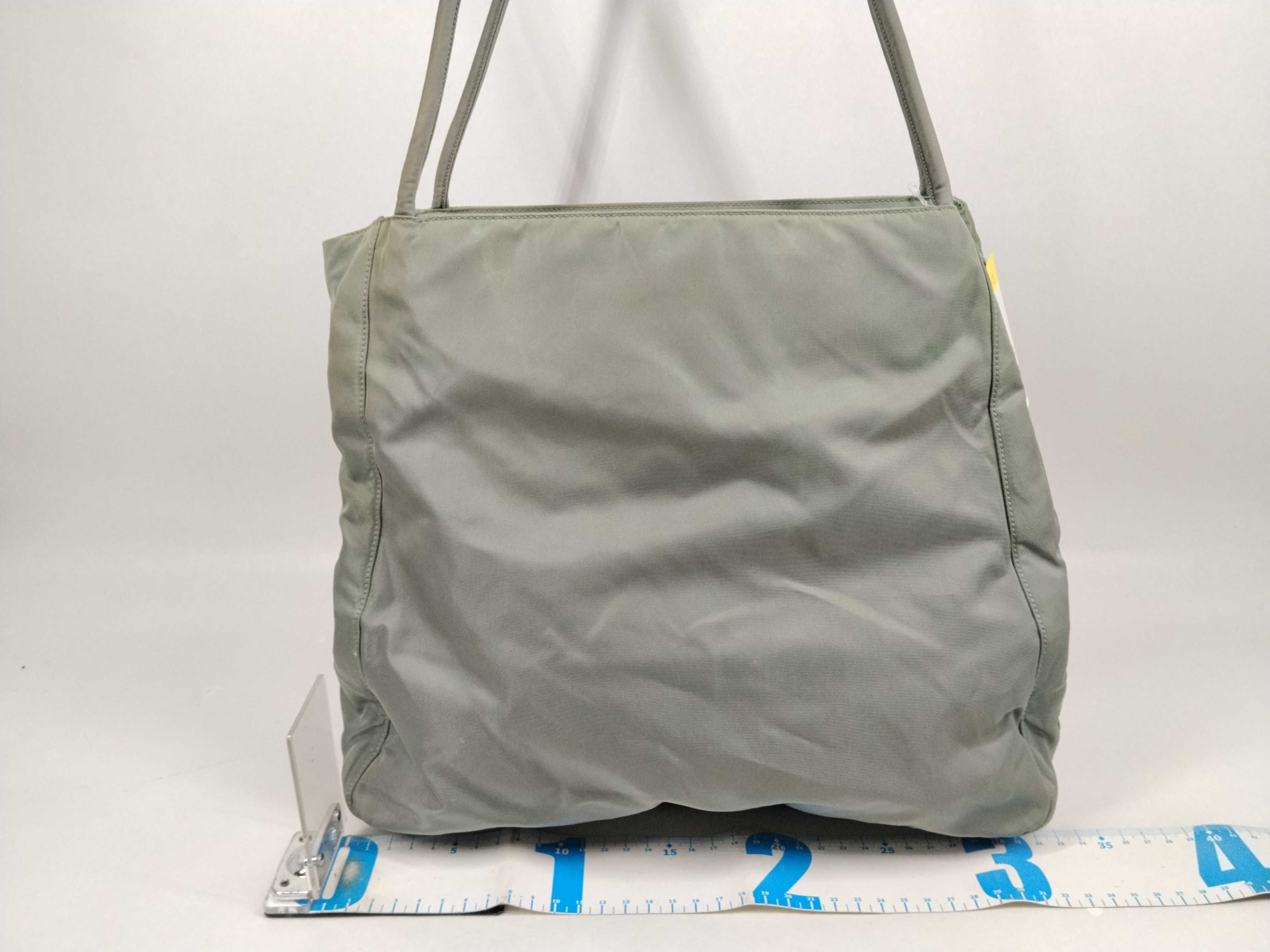 Nylon Tessuto Nylon Triangle Logo Tote Bag — view 2