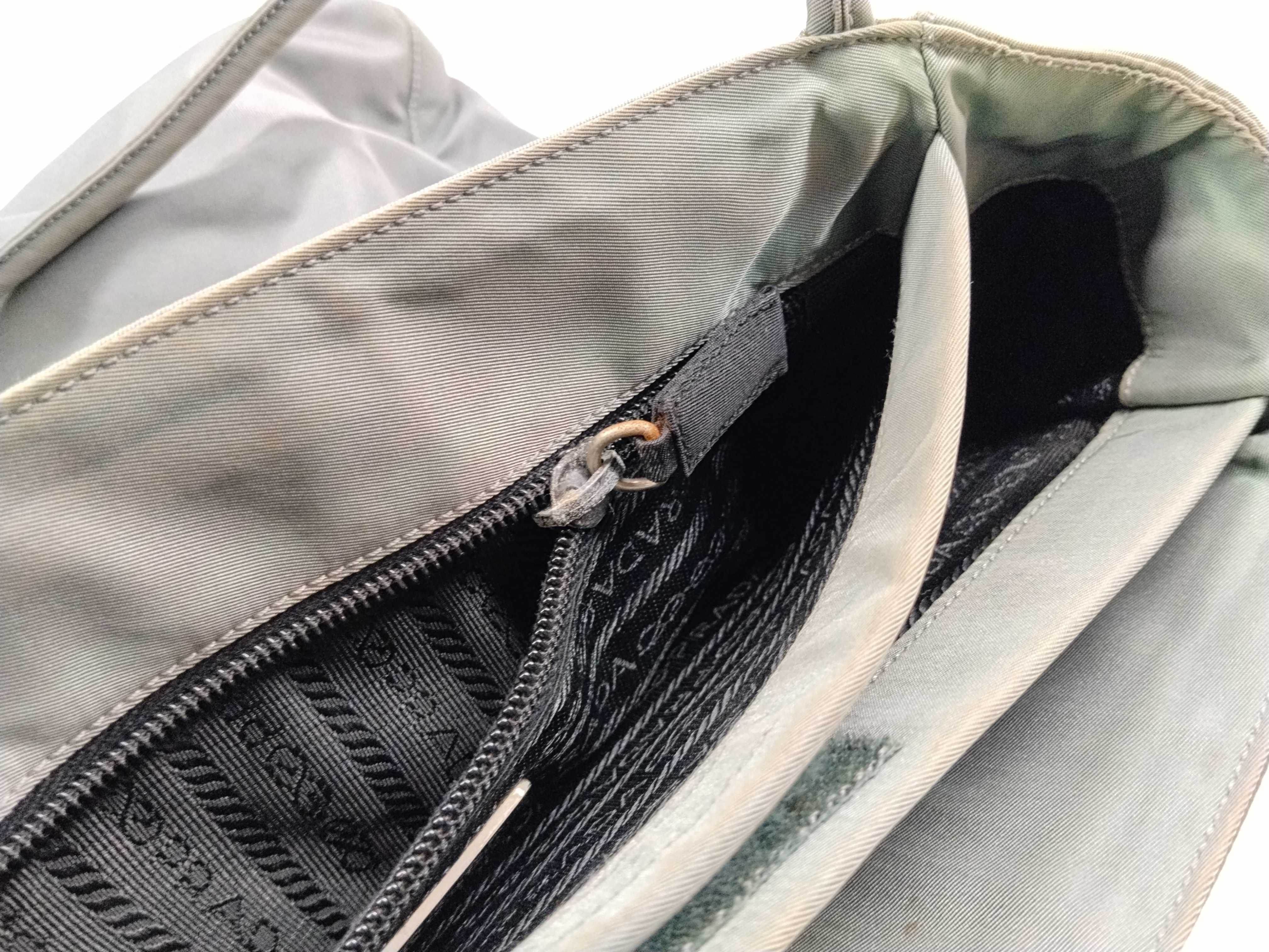 Nylon Tessuto Nylon Triangle Logo Tote Bag — view 13