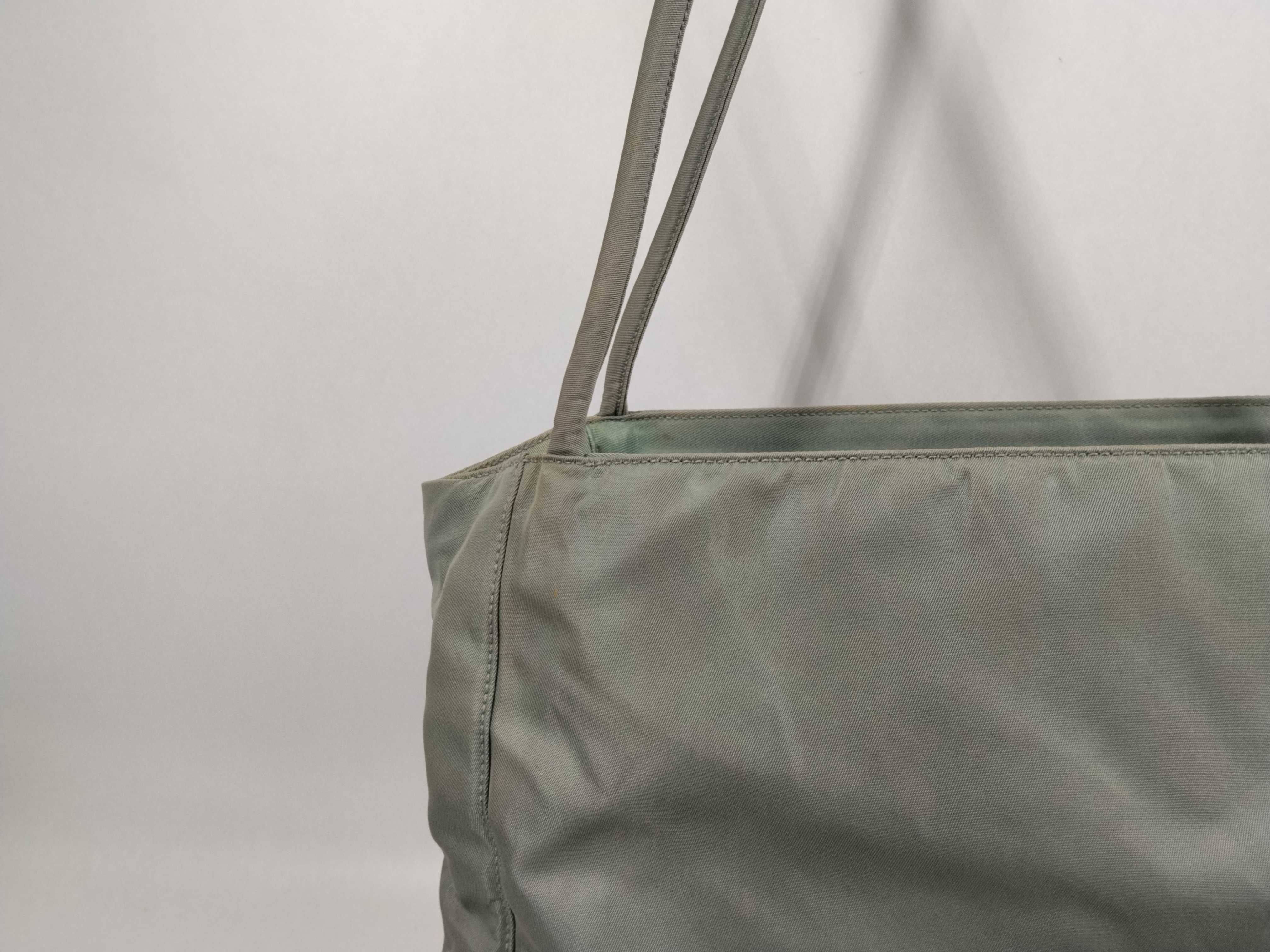 Nylon Tessuto Nylon Triangle Logo Tote Bag — view 3