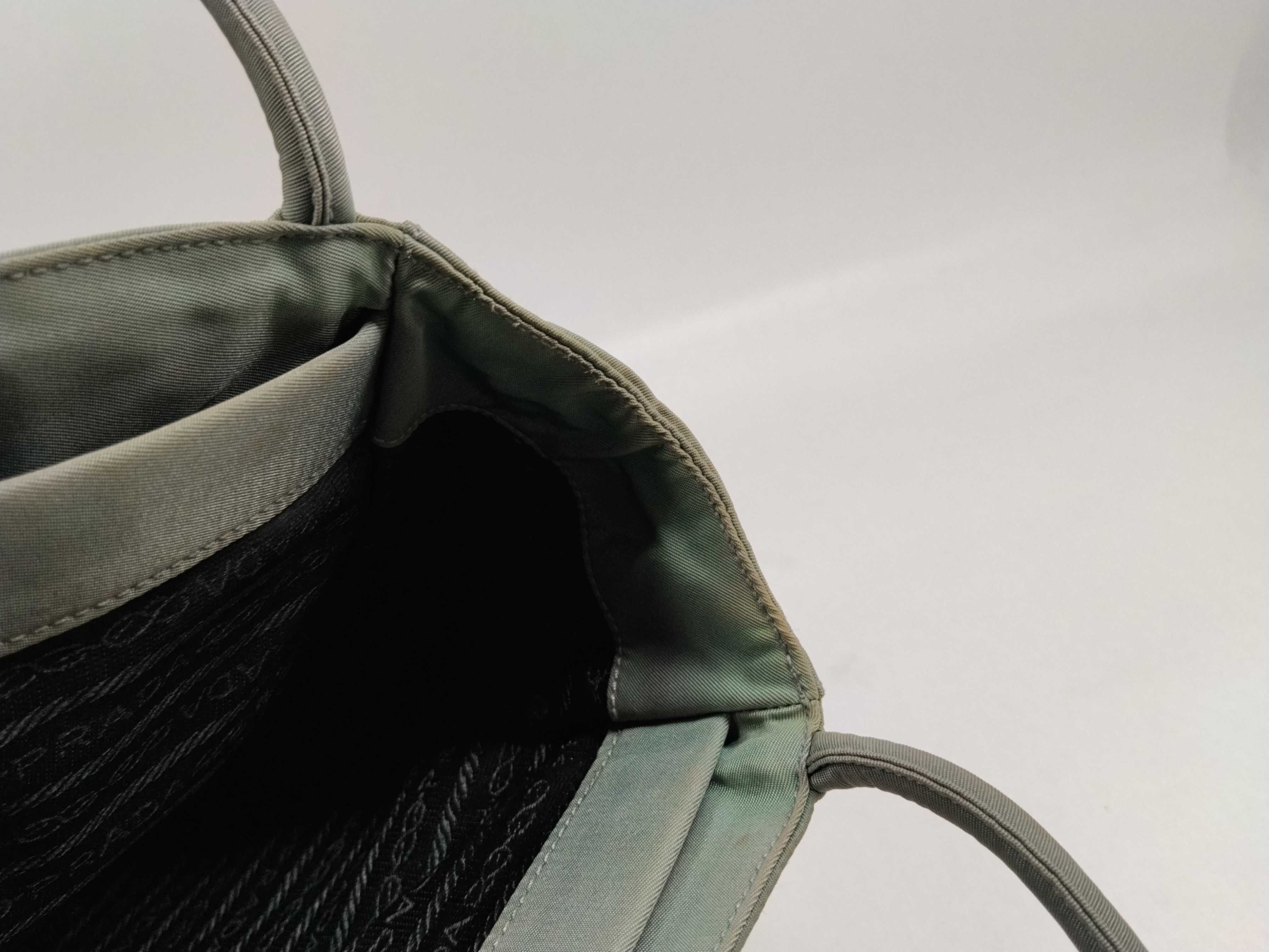Nylon Tessuto Nylon Triangle Logo Tote Bag — view 9
