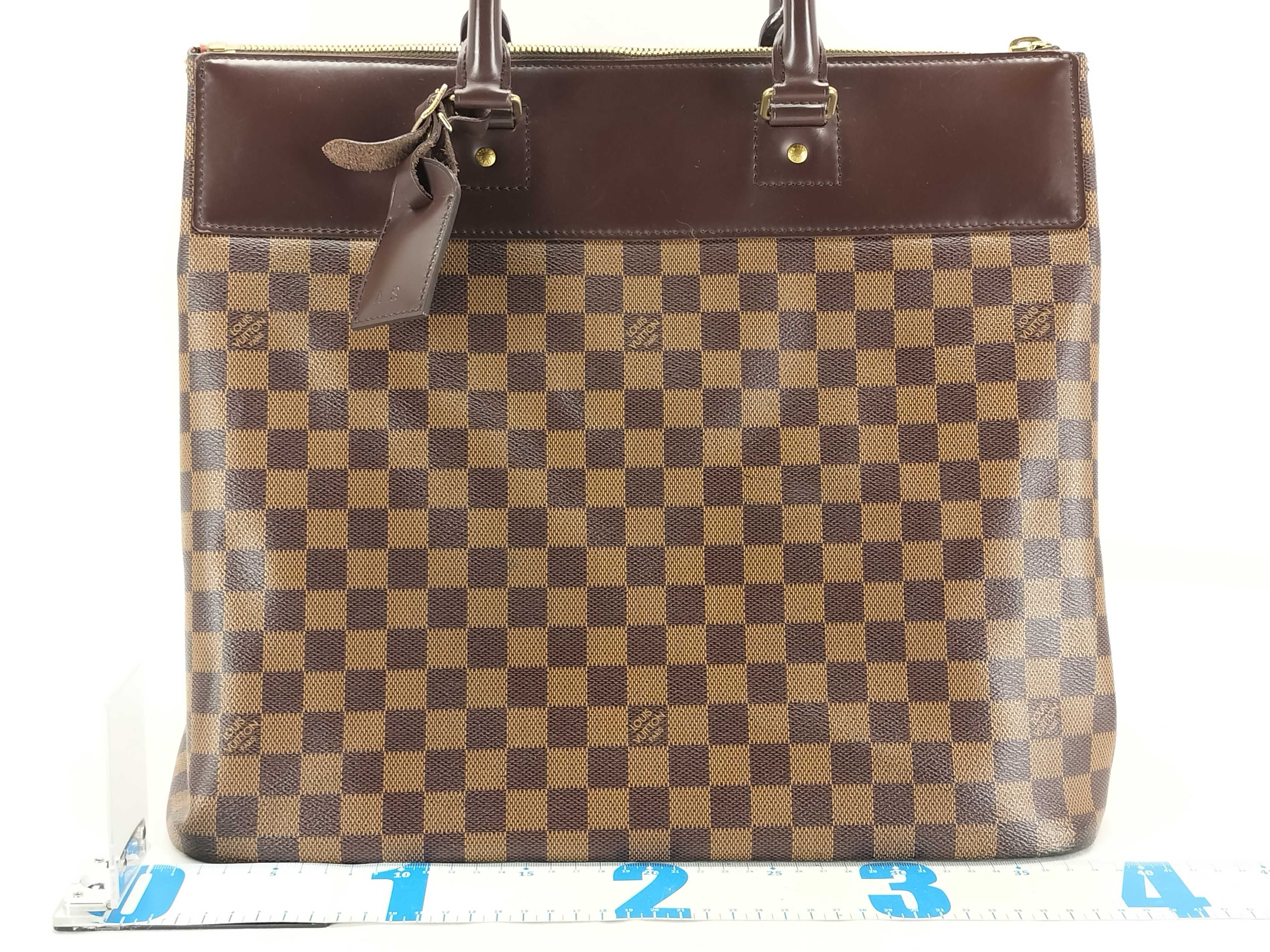 Damier Greenwich PM N41165 AR1004 Brown Tote Bag — view 2