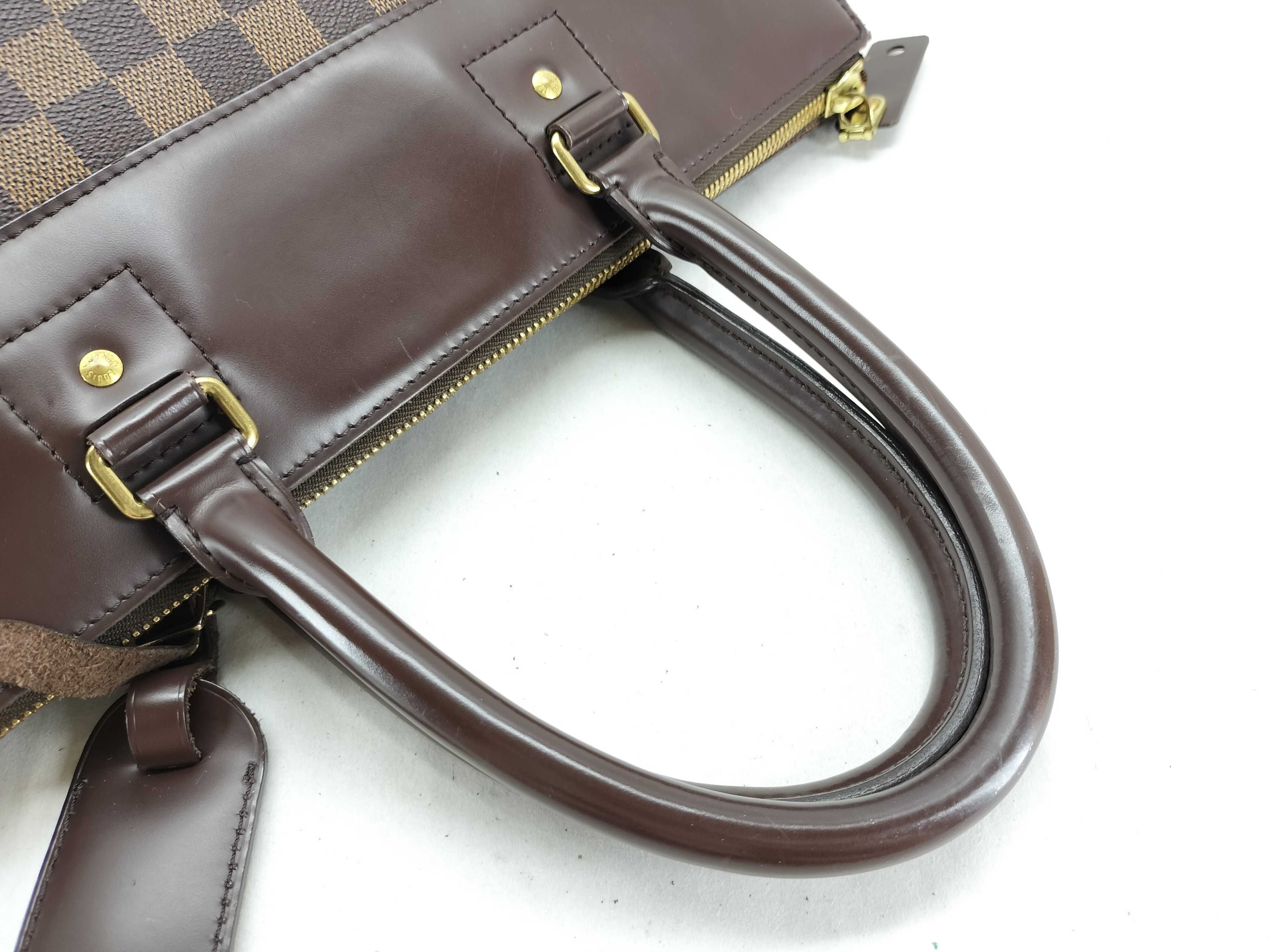 Damier Greenwich PM N41165 AR1004 Brown Tote Bag — view 3