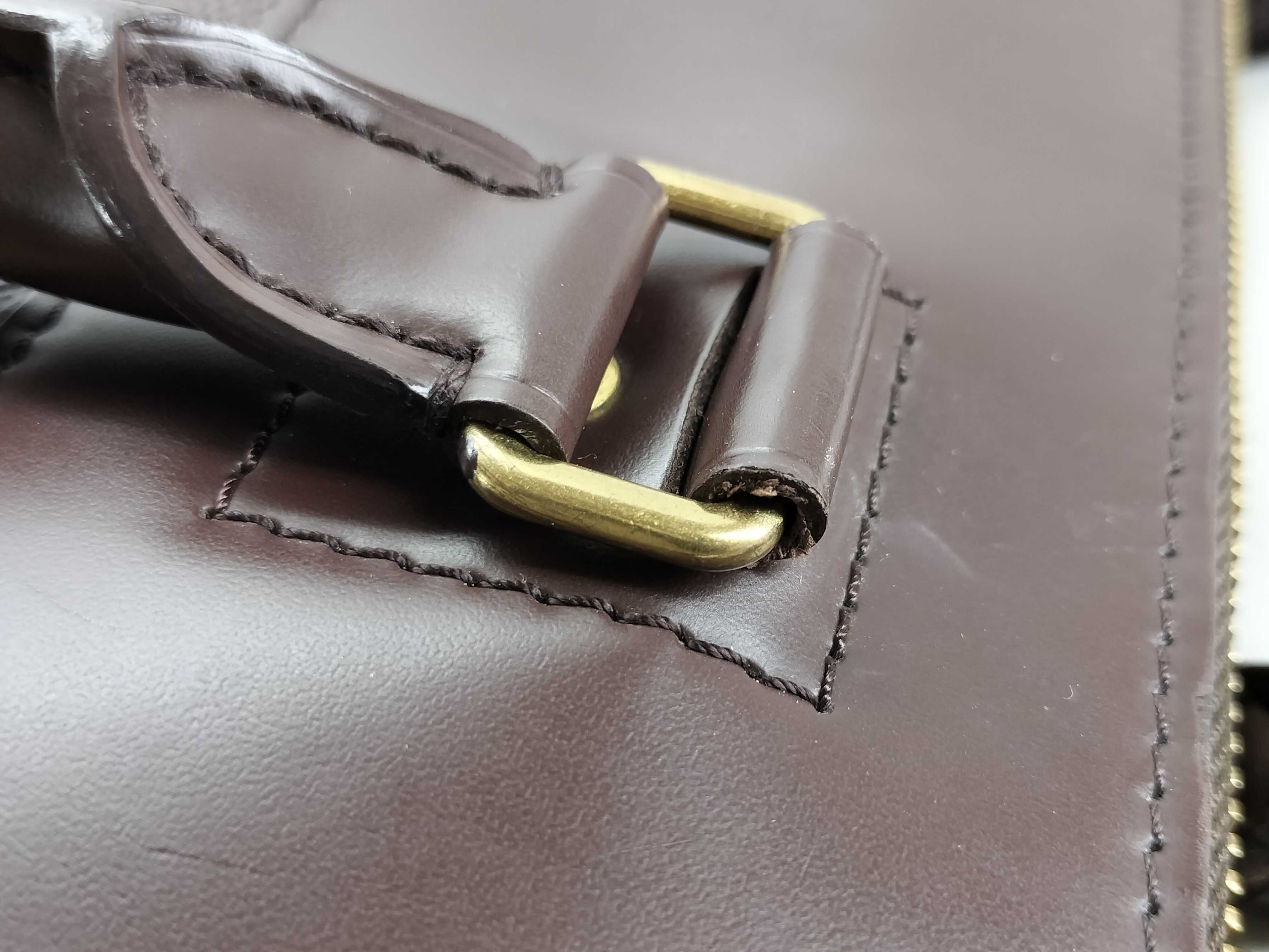Damier Greenwich PM N41165 AR1004 Brown Tote Bag — view 5
