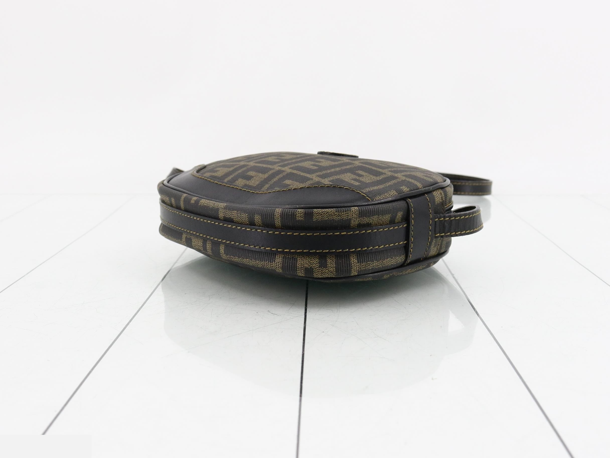 Zucca Shoulder Bag, PVC, Brown x Black — view 6