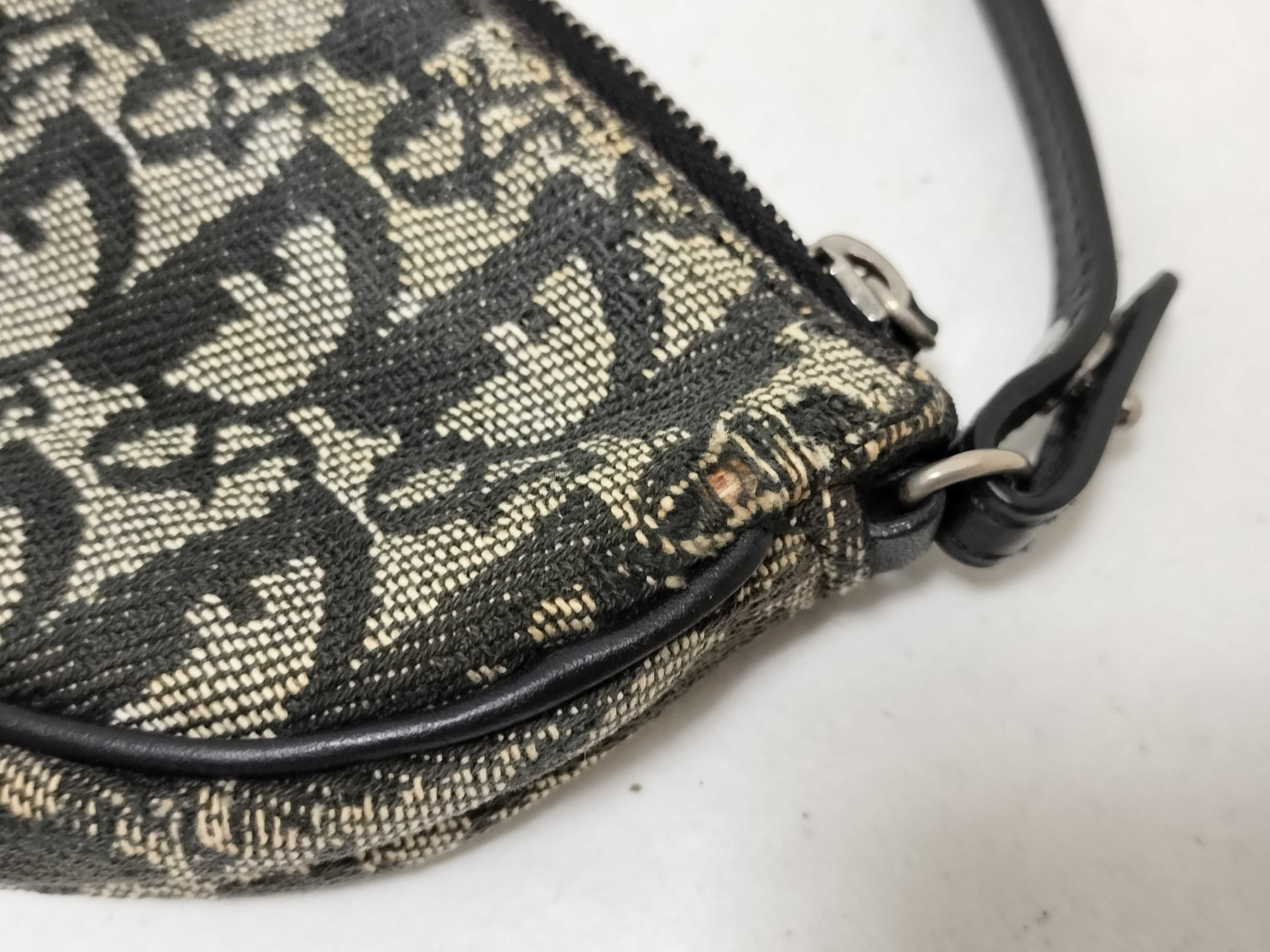 Trotter Christian Dior Saddle Bag Pouch Trotter Oblique Shoulder Bag — view 14