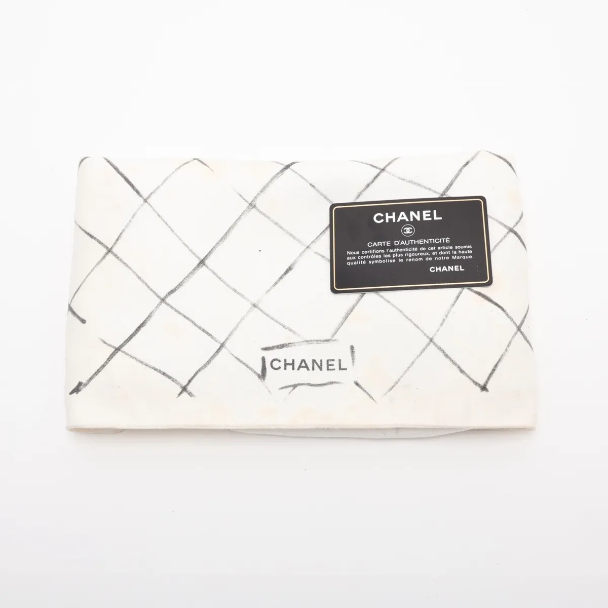 [Individually packaged] Chanel Large Matelassé 30 Caviar Skin Double Flap Double Chain Bag, Black with Gold Hardware, 17705745, Serial Number 17, A58600 — view 15