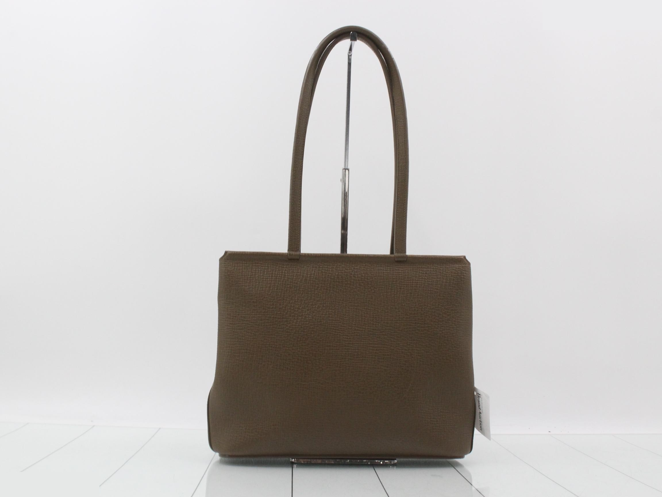 leather tote bag — view 2