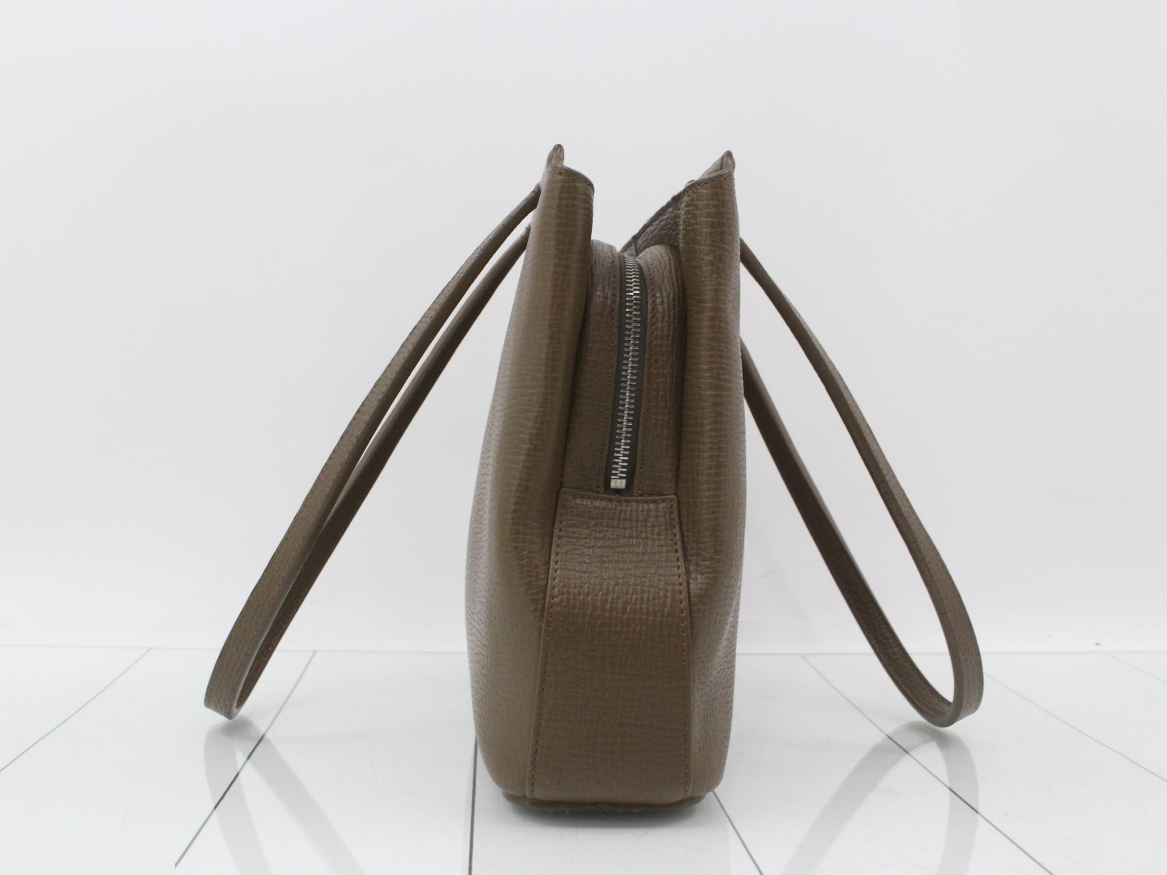 leather tote bag — view 3