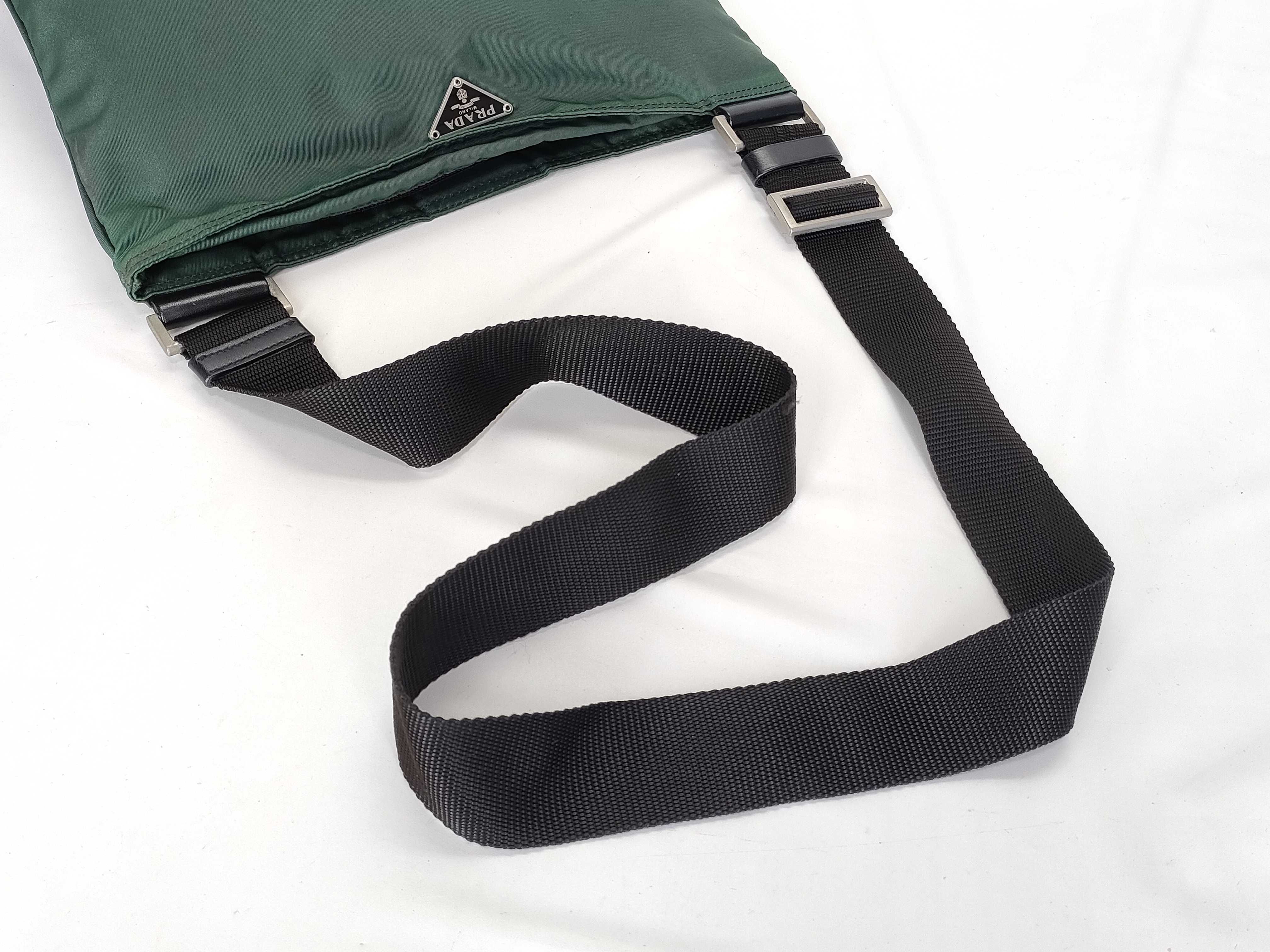 Nylon Prada Shoulder Bag Nylon Green Shoulder Bag — view 3