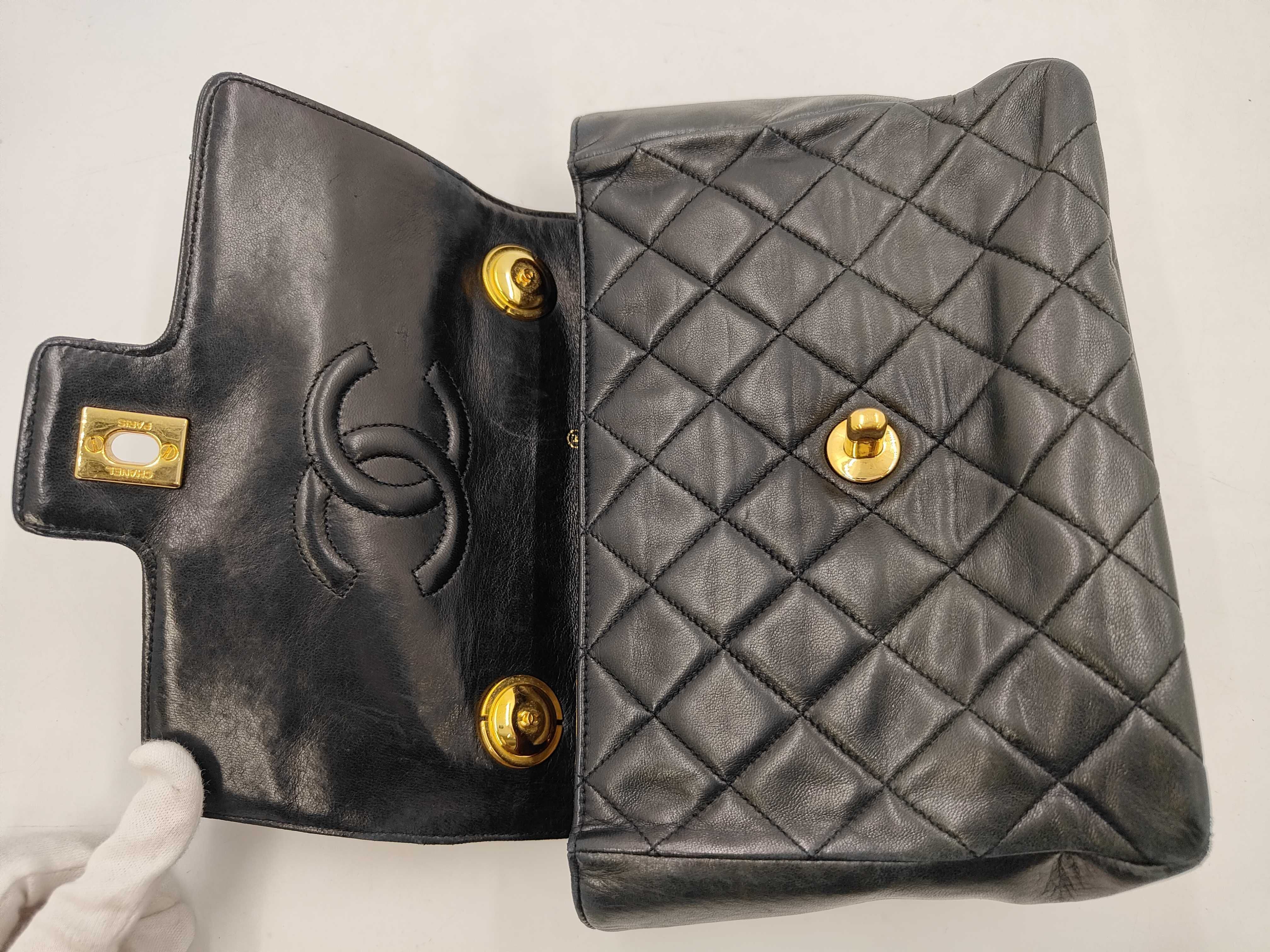 Lambskin Handle Matelassé Handbag — view 7