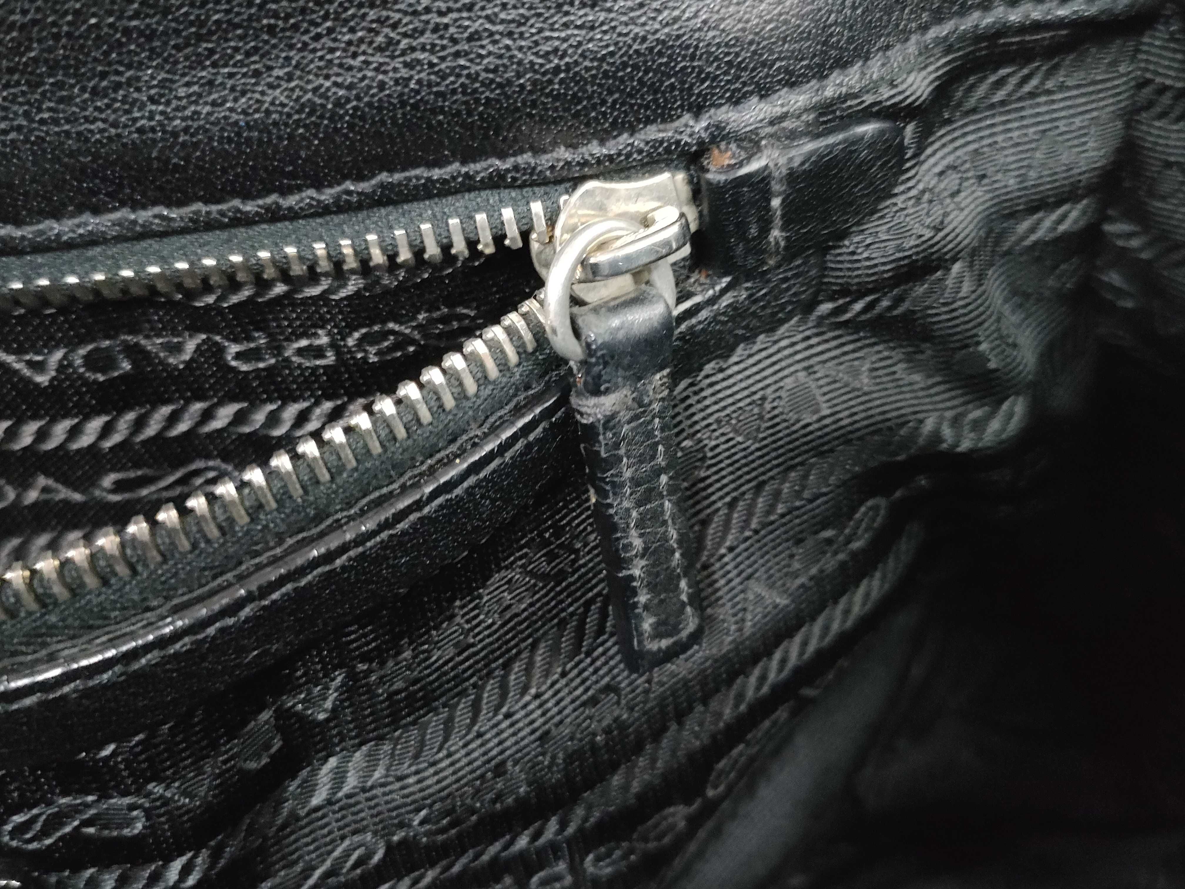 Nylon Prada Tote Bag with Triangle Logo, Black, with Bag, Handbag — view 11