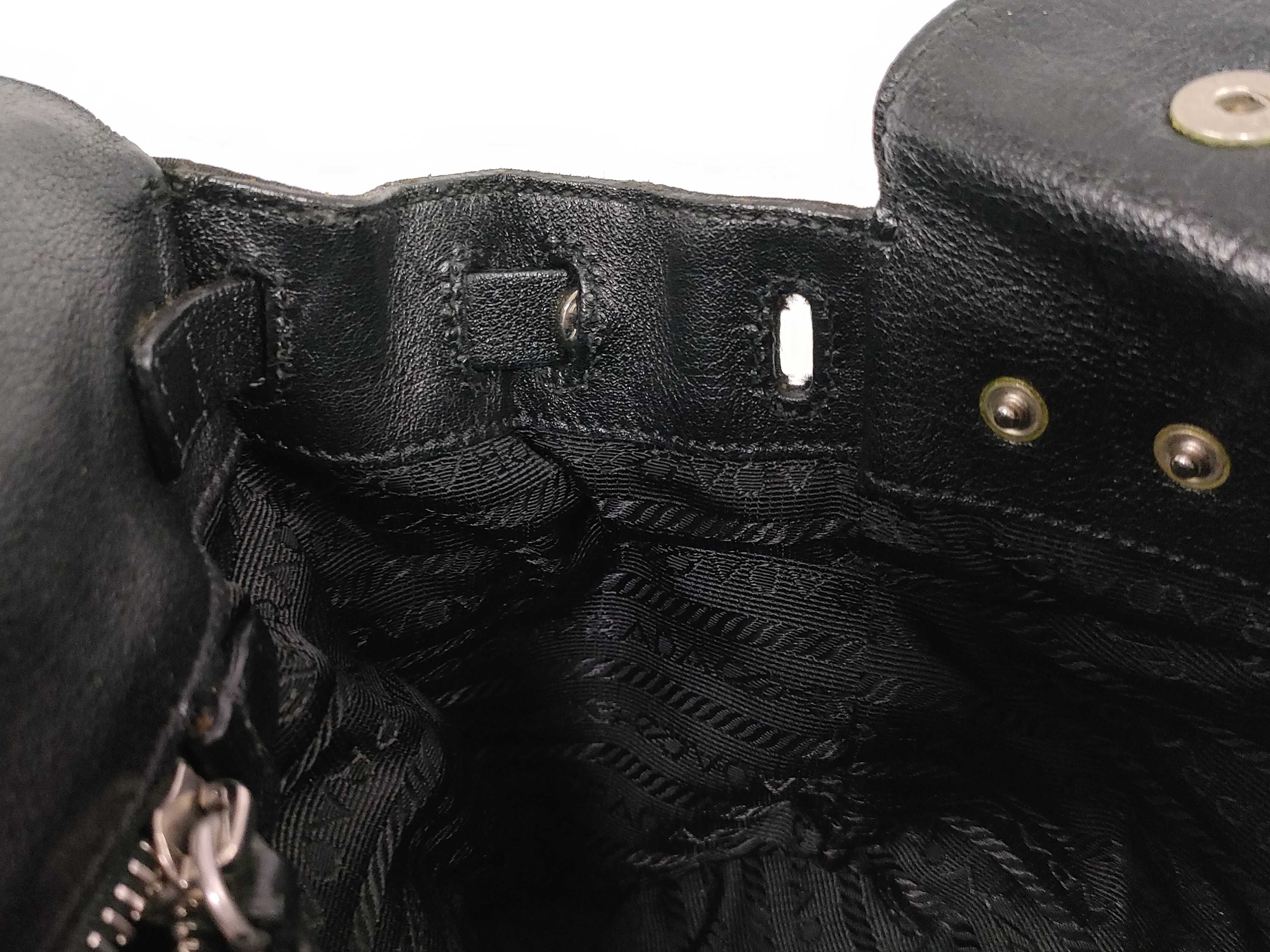 Nylon Prada Tote Bag with Triangle Logo, Black, with Bag, Handbag — view 12