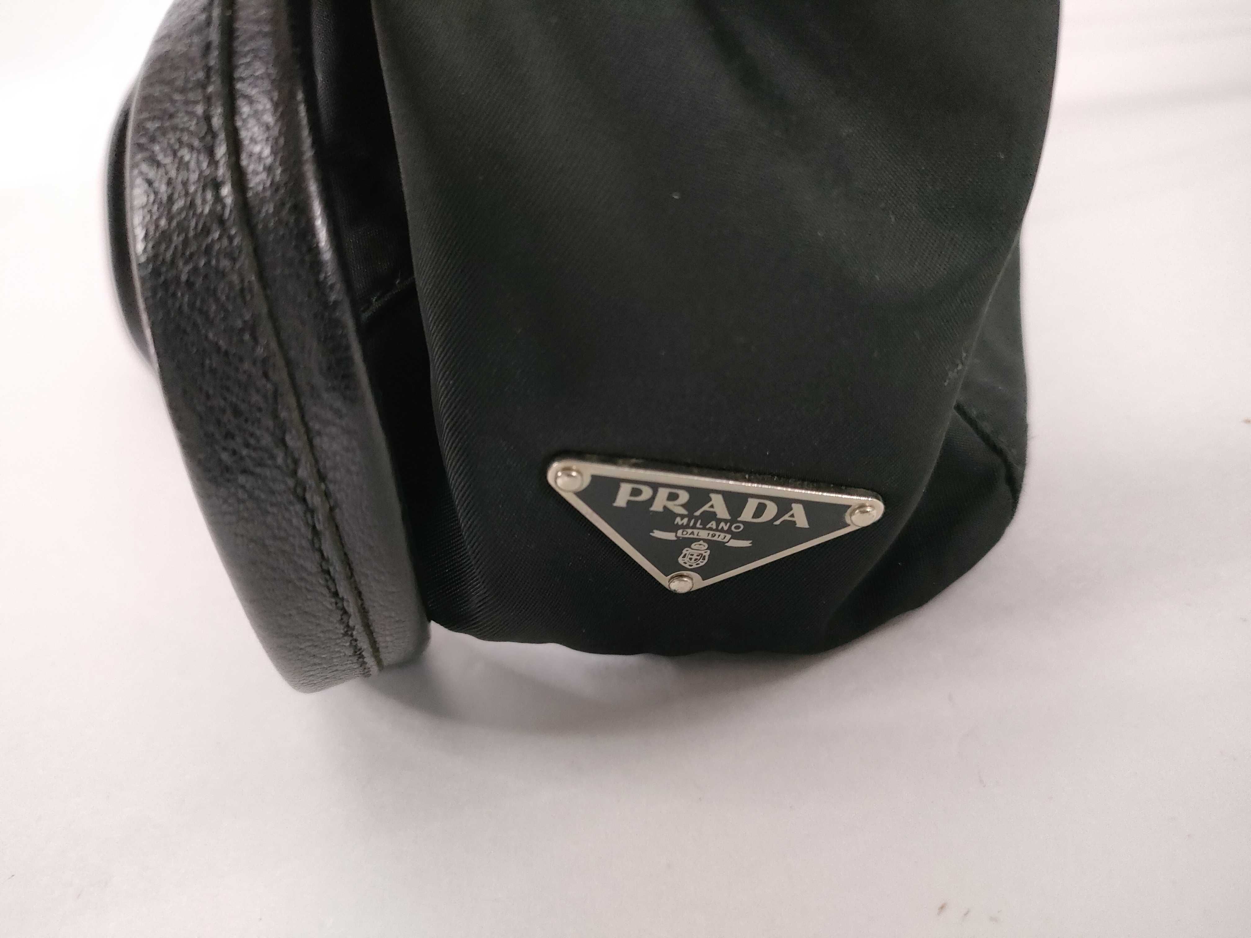 Nylon Prada Tote Bag with Triangle Logo, Black, with Bag, Handbag — view 15