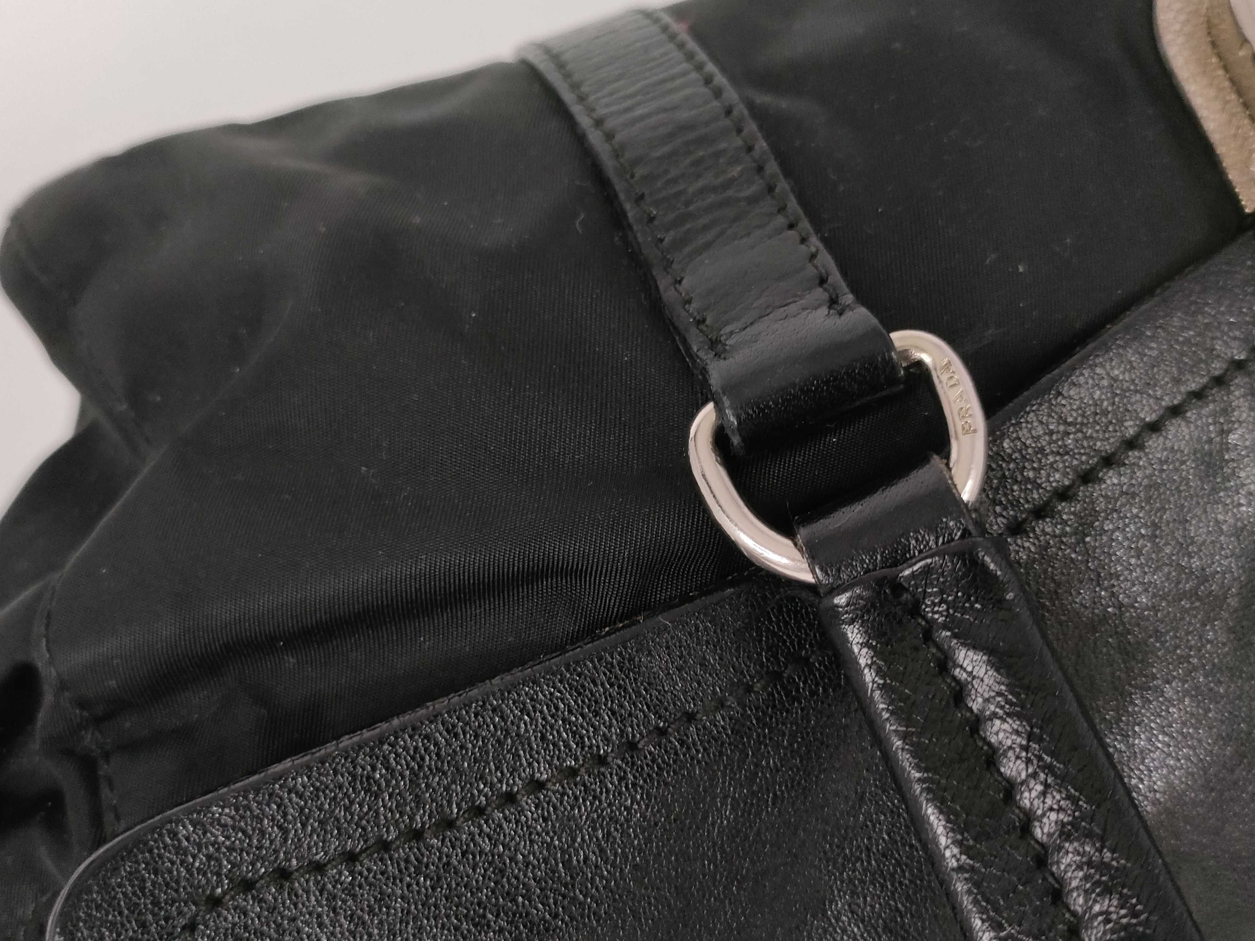 Nylon Prada Tote Bag with Triangle Logo, Black, with Bag, Handbag — view 5
