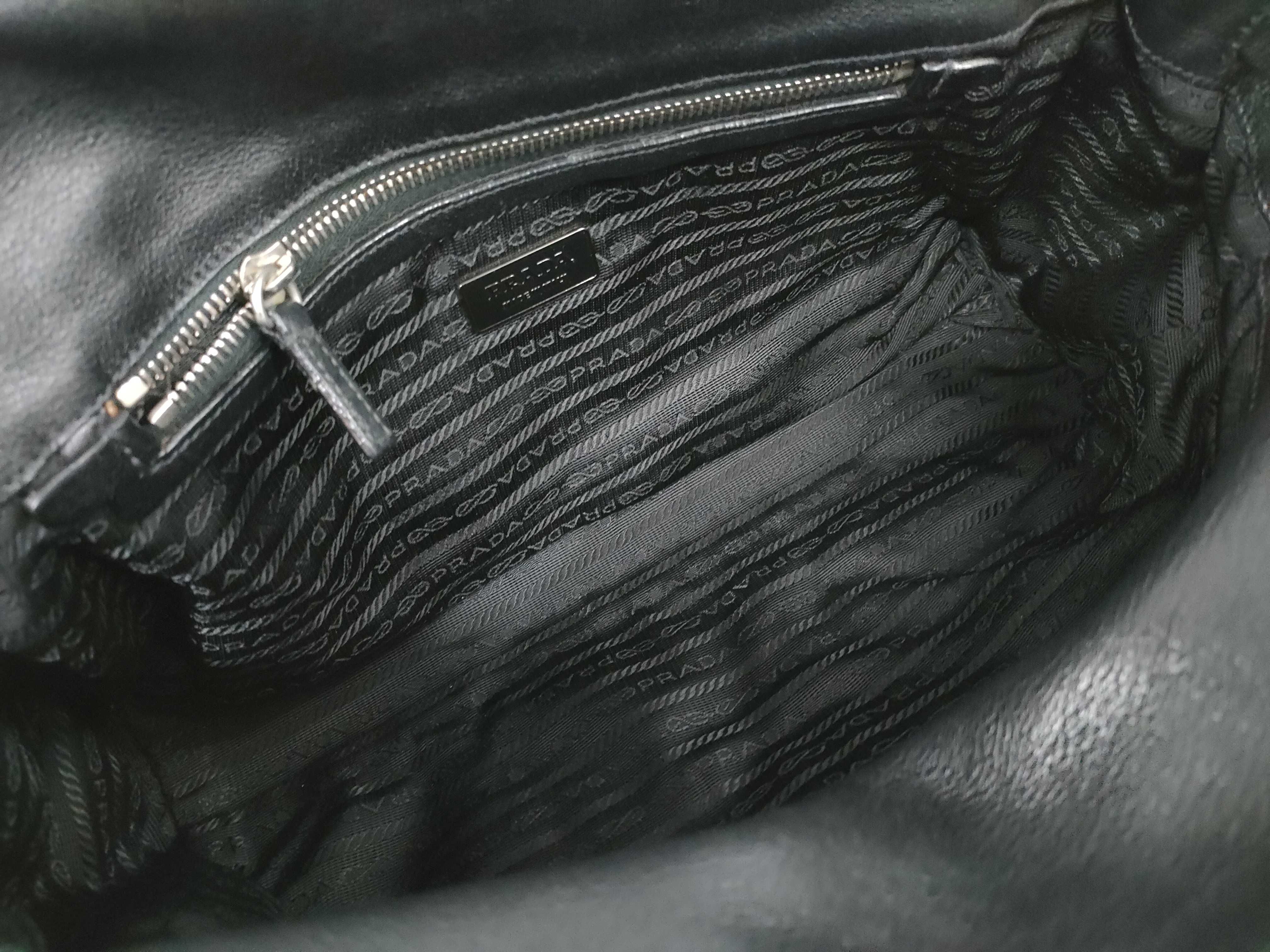 Nylon Prada Tote Bag with Triangle Logo, Black, with Bag, Handbag — view 8