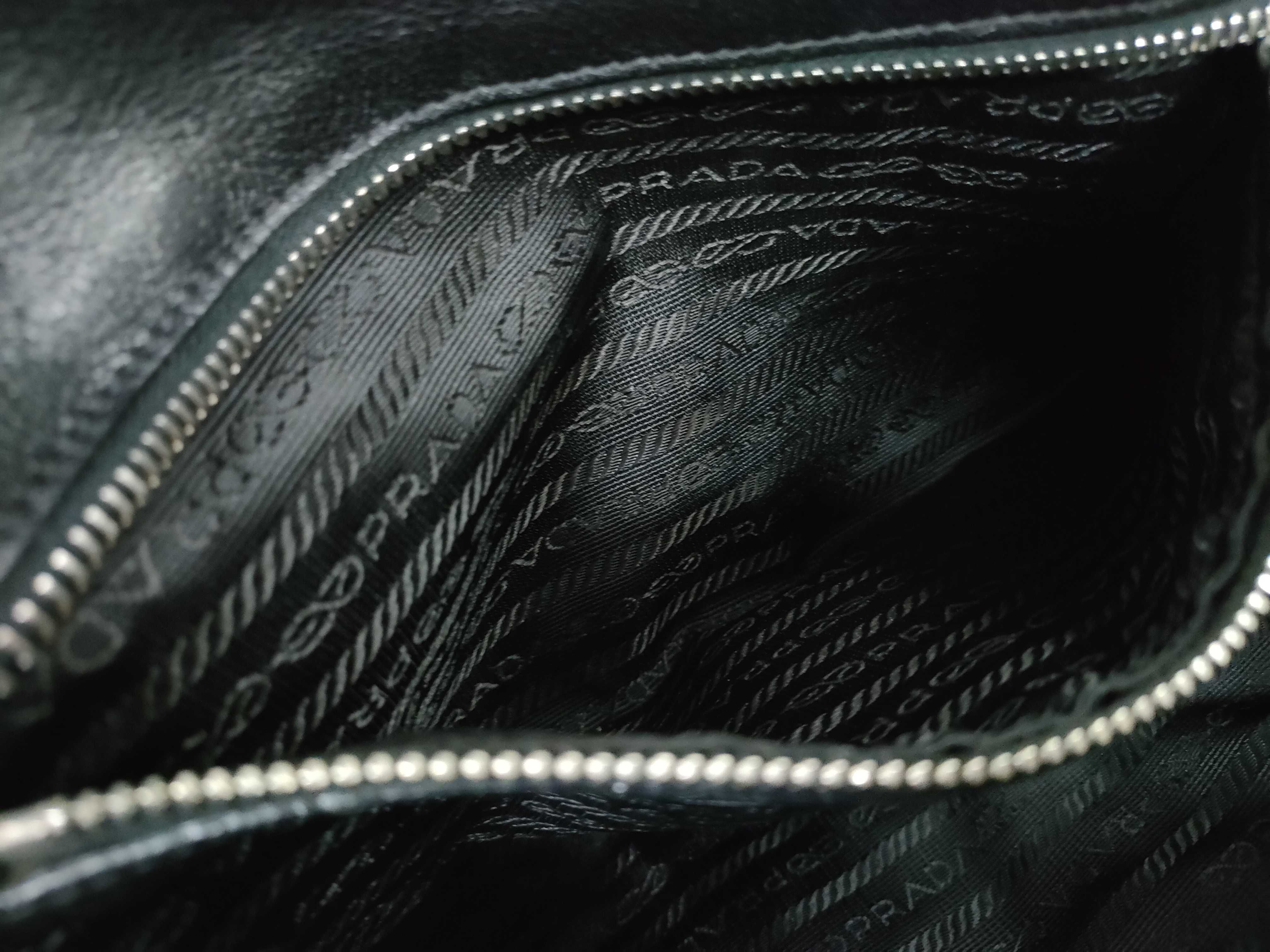 Nylon Prada Tote Bag with Triangle Logo, Black, with Bag, Handbag — view 9
