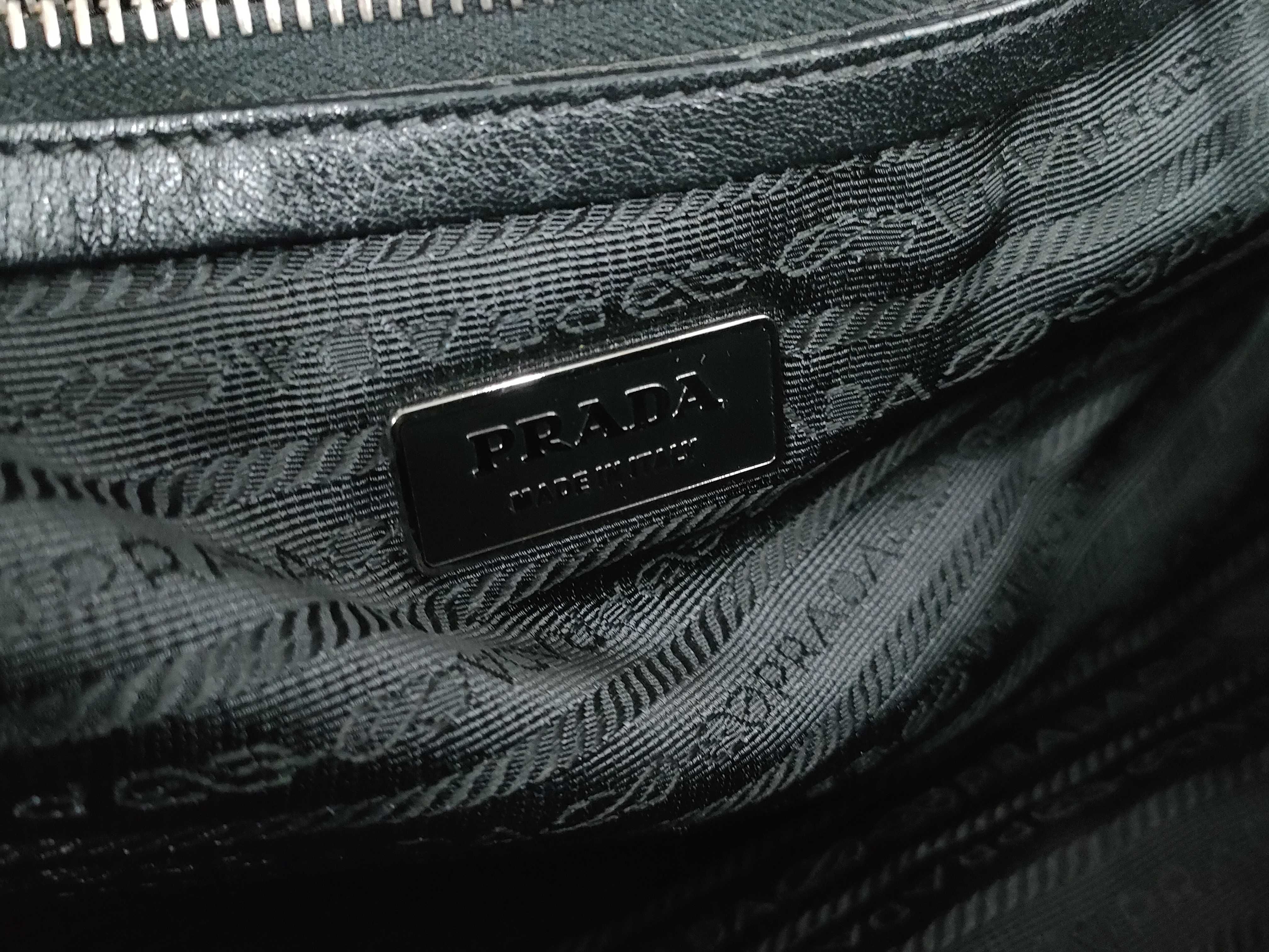 Nylon Prada Tote Bag with Triangle Logo, Black, with Bag, Handbag — view 10