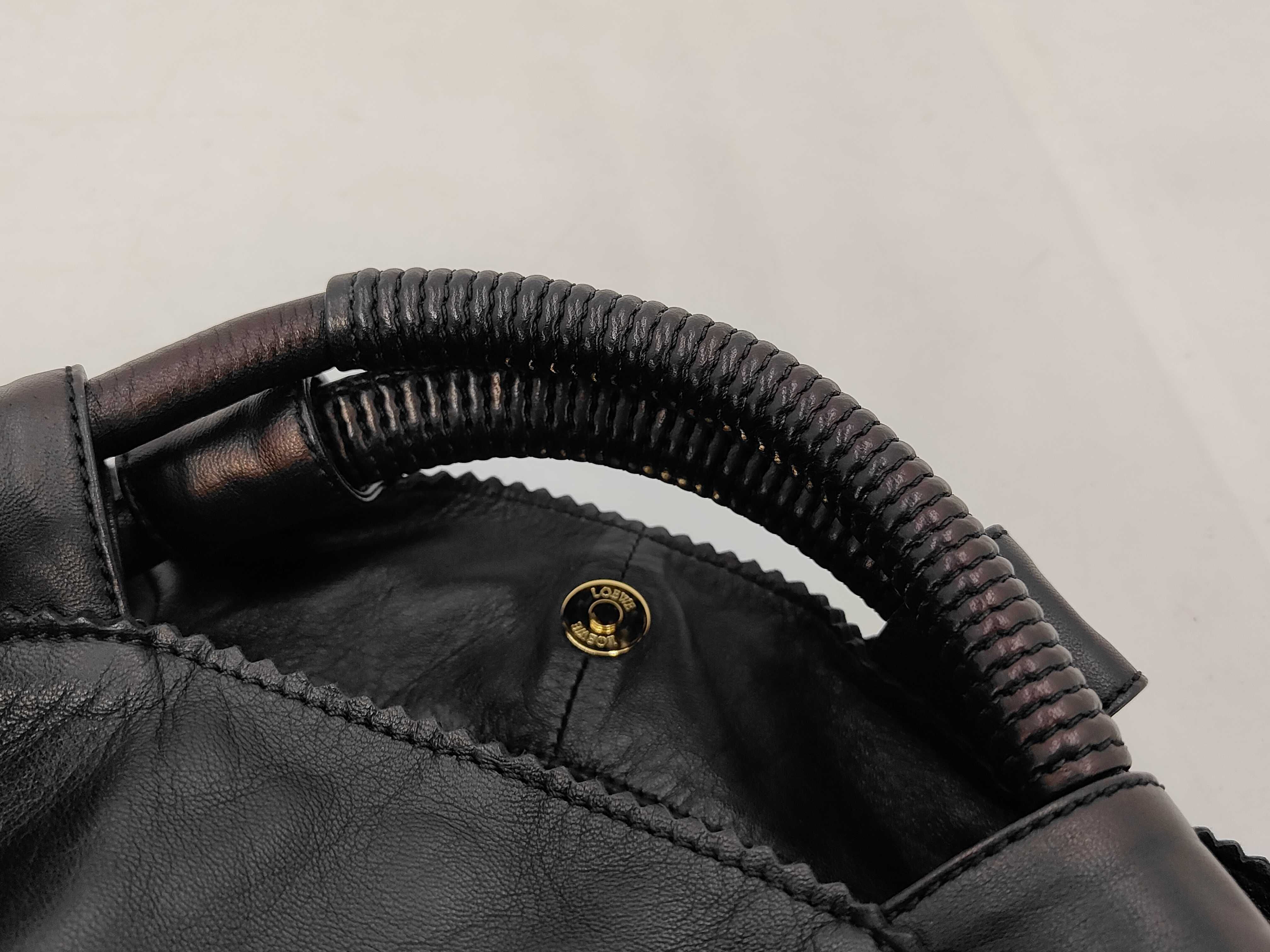 Black Nappa Aire Bag with Tag, Dust Bag, and Charm - Handbag — view 5