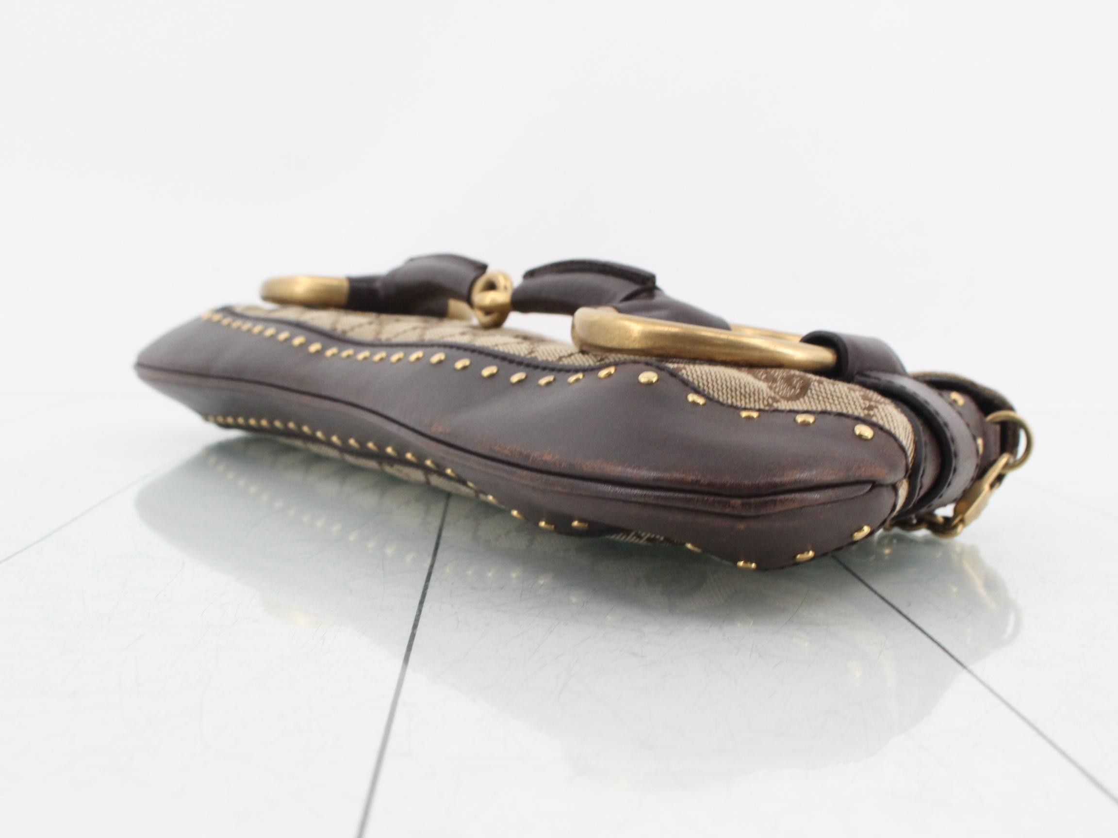 GG Canvas Horsebit Shoulder Bag — view 6