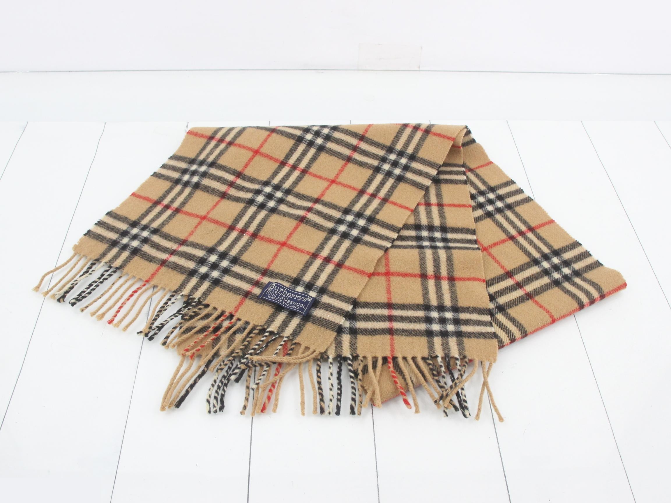 Scarf, Nova Check, Beige — view 2