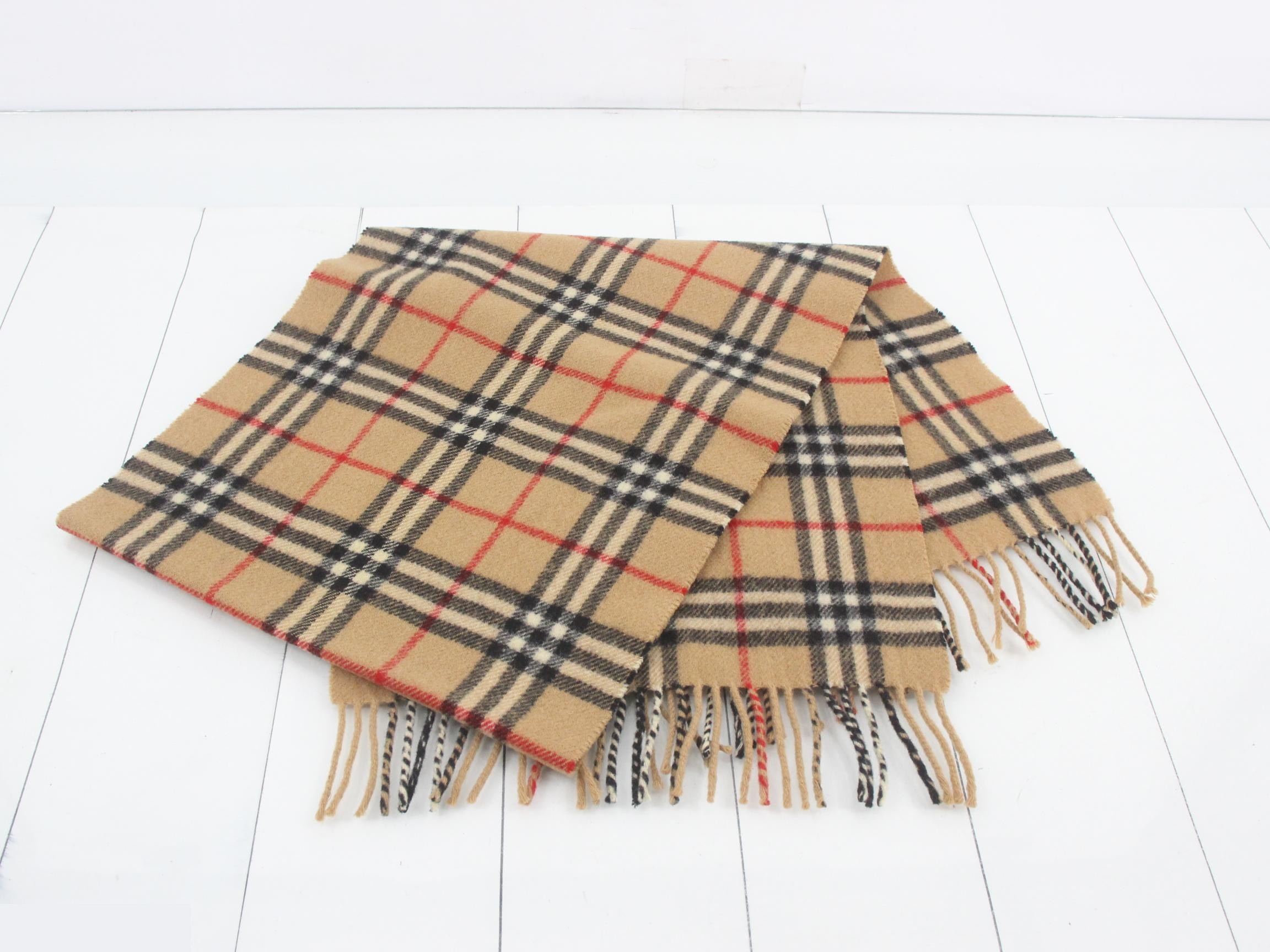 Scarf, Nova Check, Beige — view 3