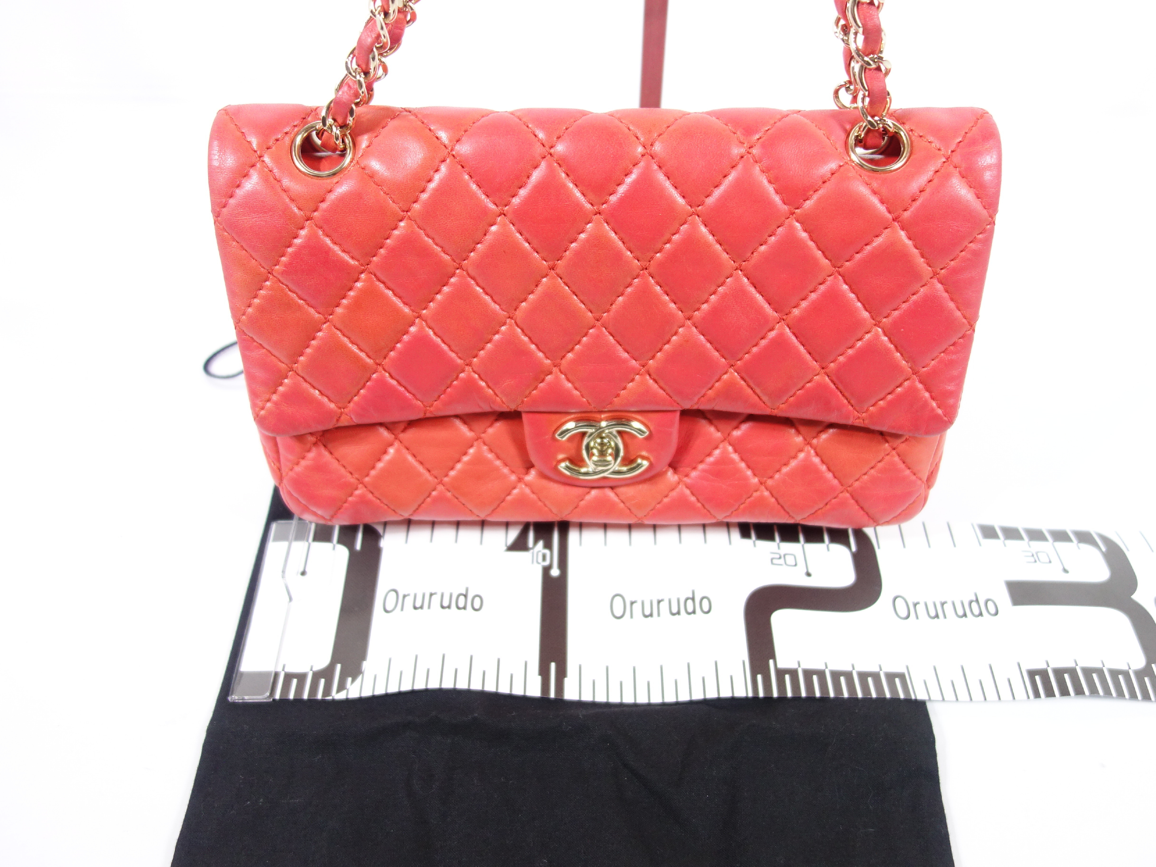 Double Flap Lambskin Shoulder Bag — view 3