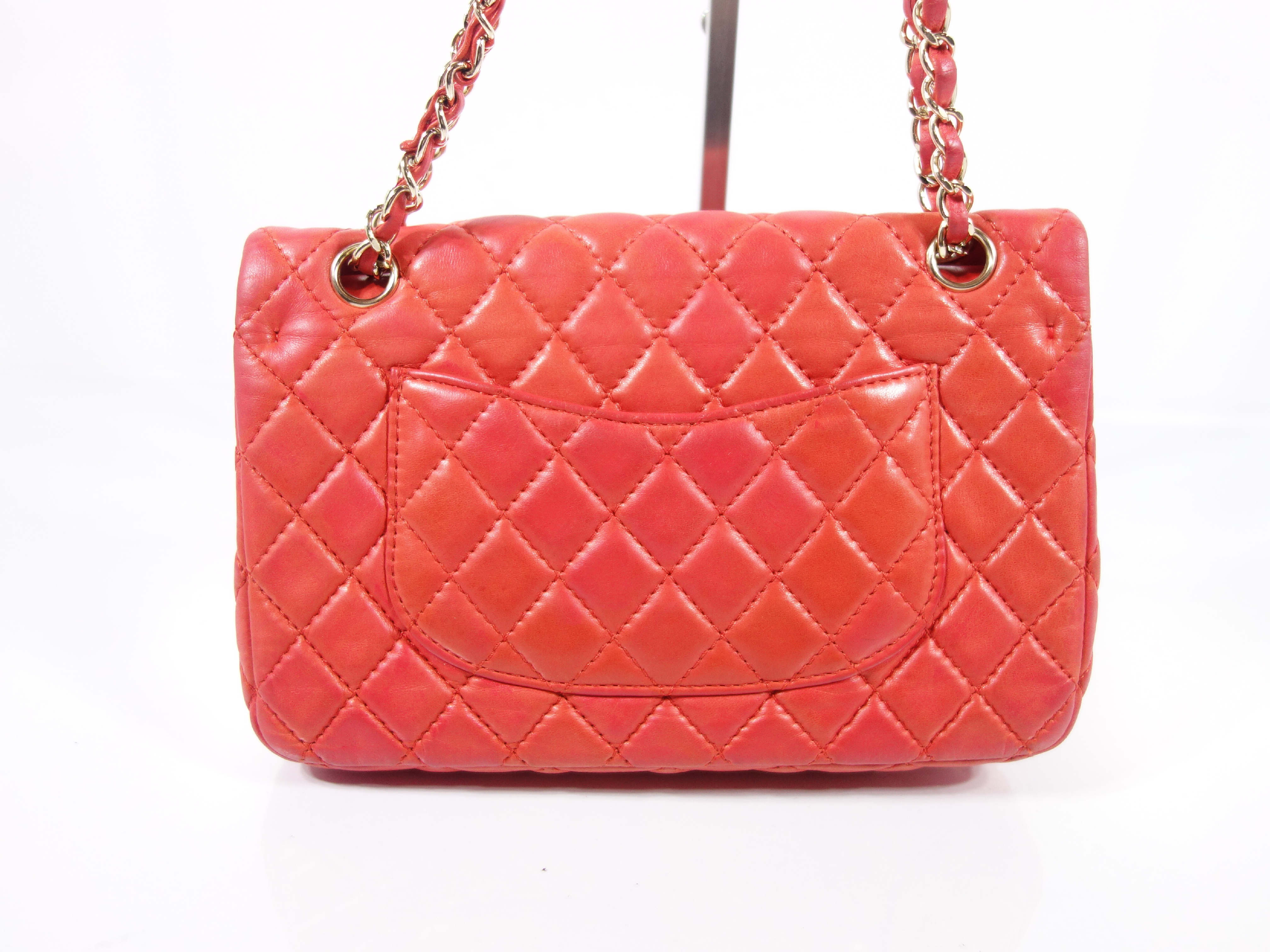 Double Flap Lambskin Shoulder Bag — view 4