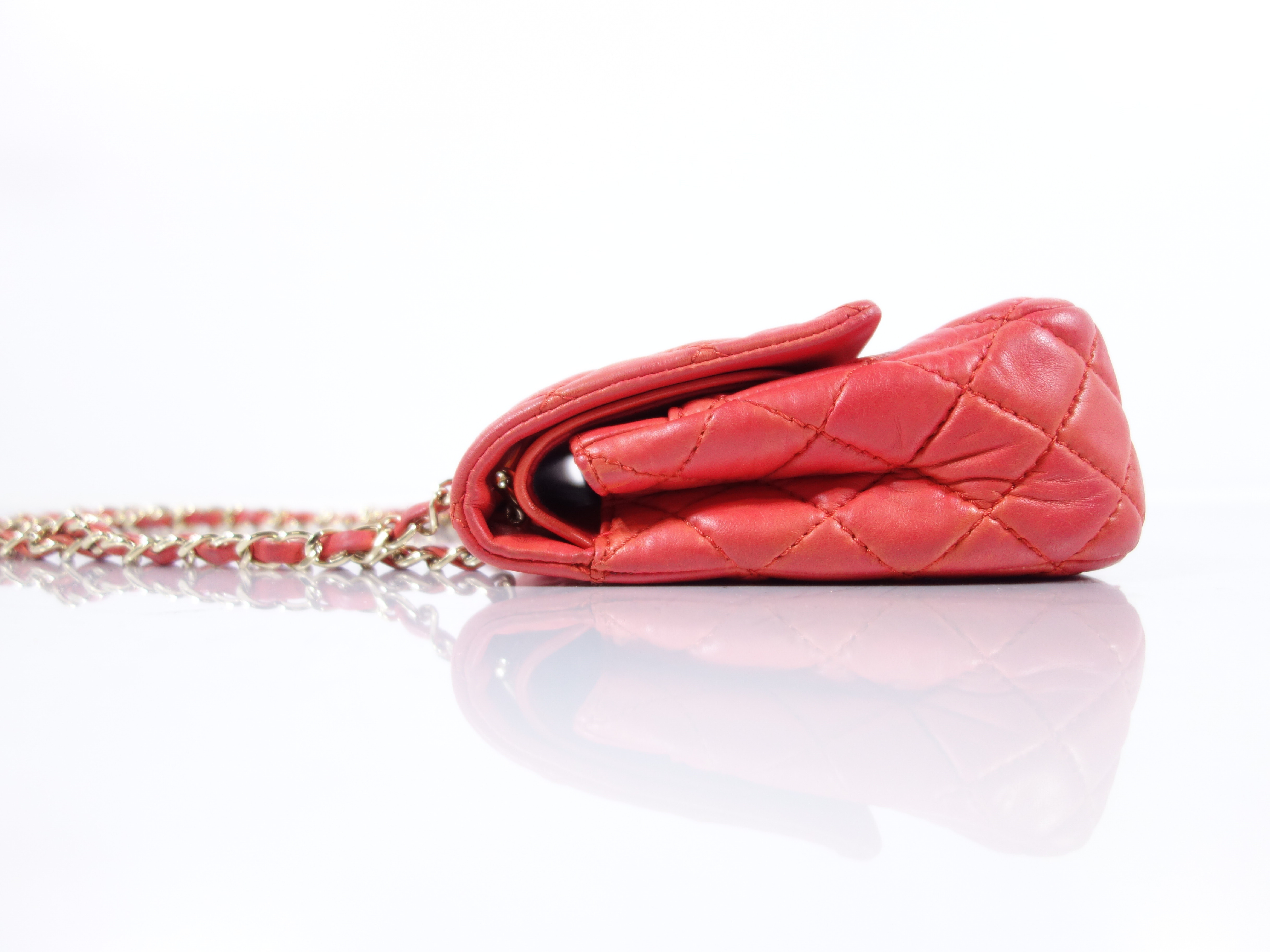 Double Flap Lambskin Shoulder Bag — view 6
