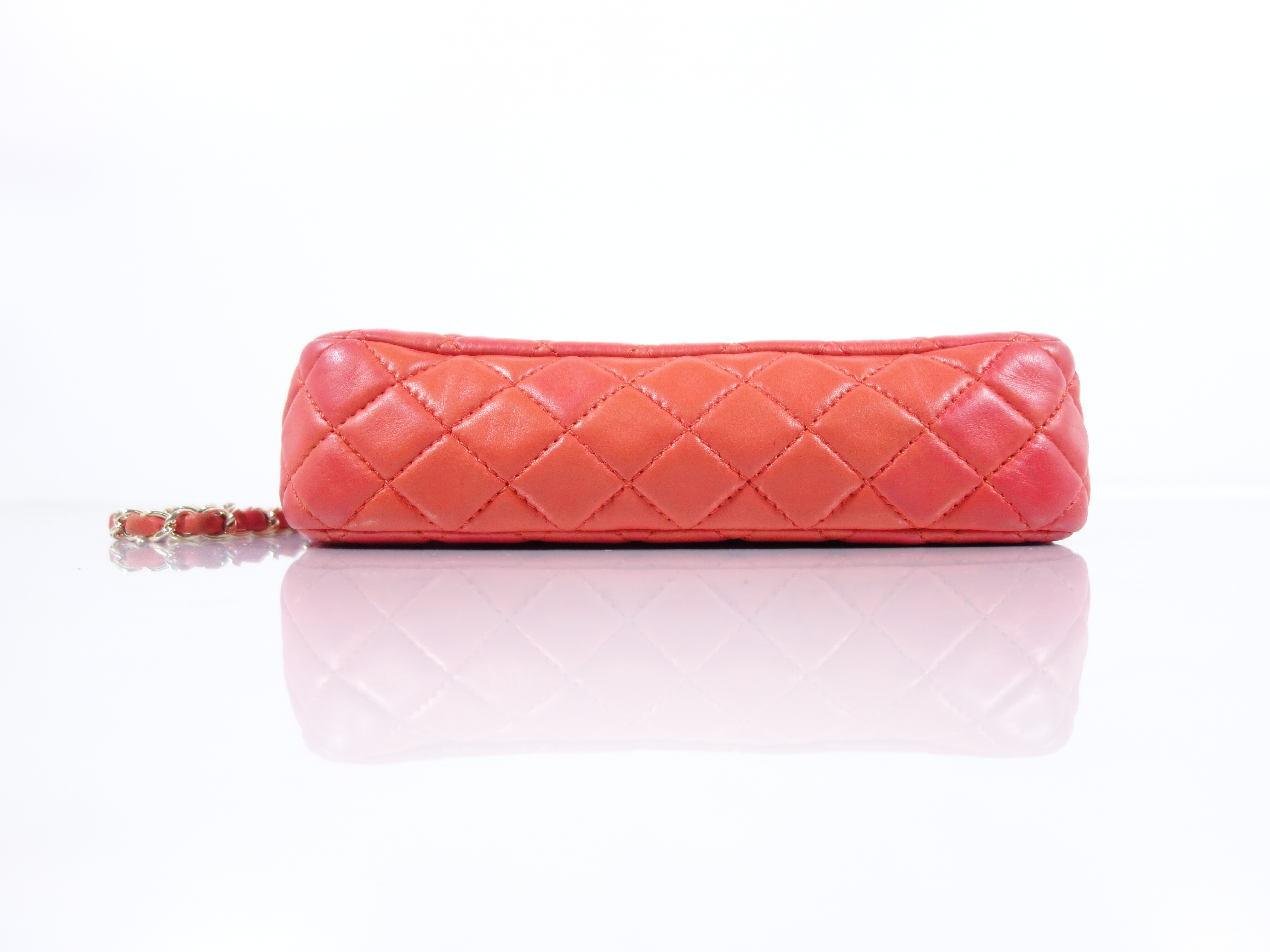 Double Flap Lambskin Shoulder Bag — view 7