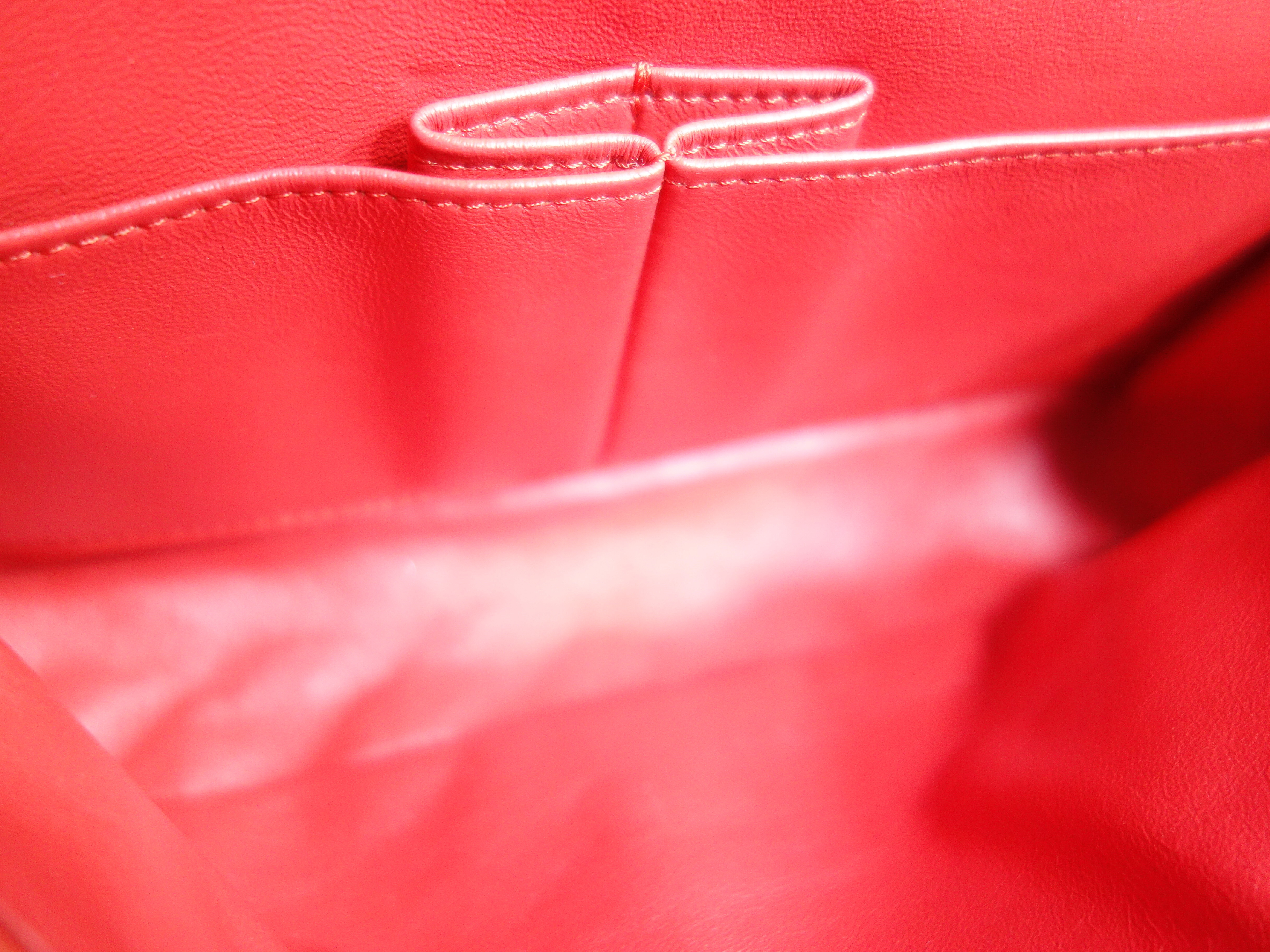Double Flap Lambskin Shoulder Bag — view 9