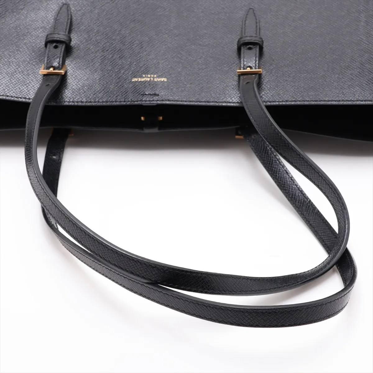 East West Leather Tote Bag, Black, 604309 — view 5