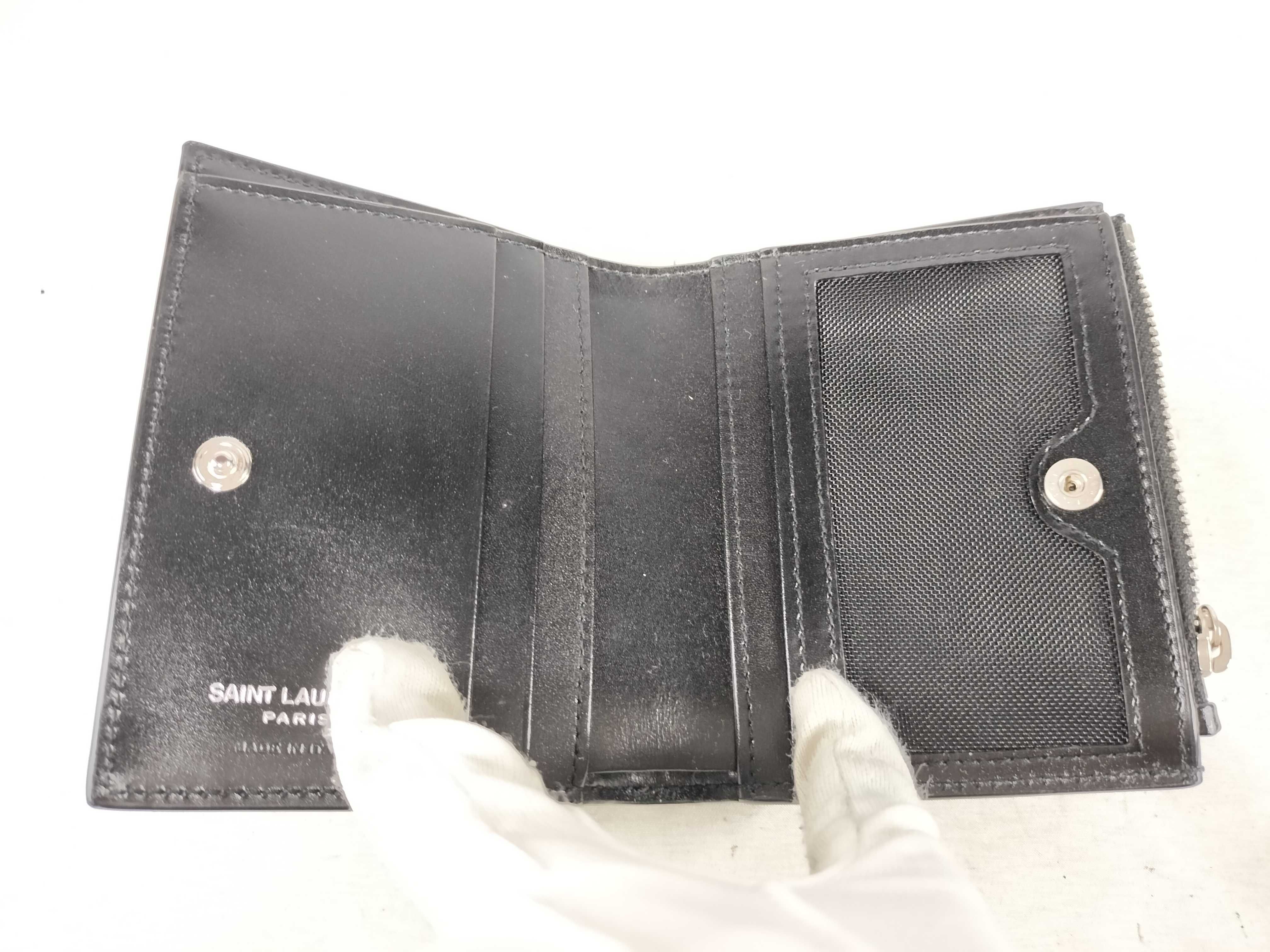 Wallet, Cowhide Leather, Black, Bi-fold, YBI575726 — view 11