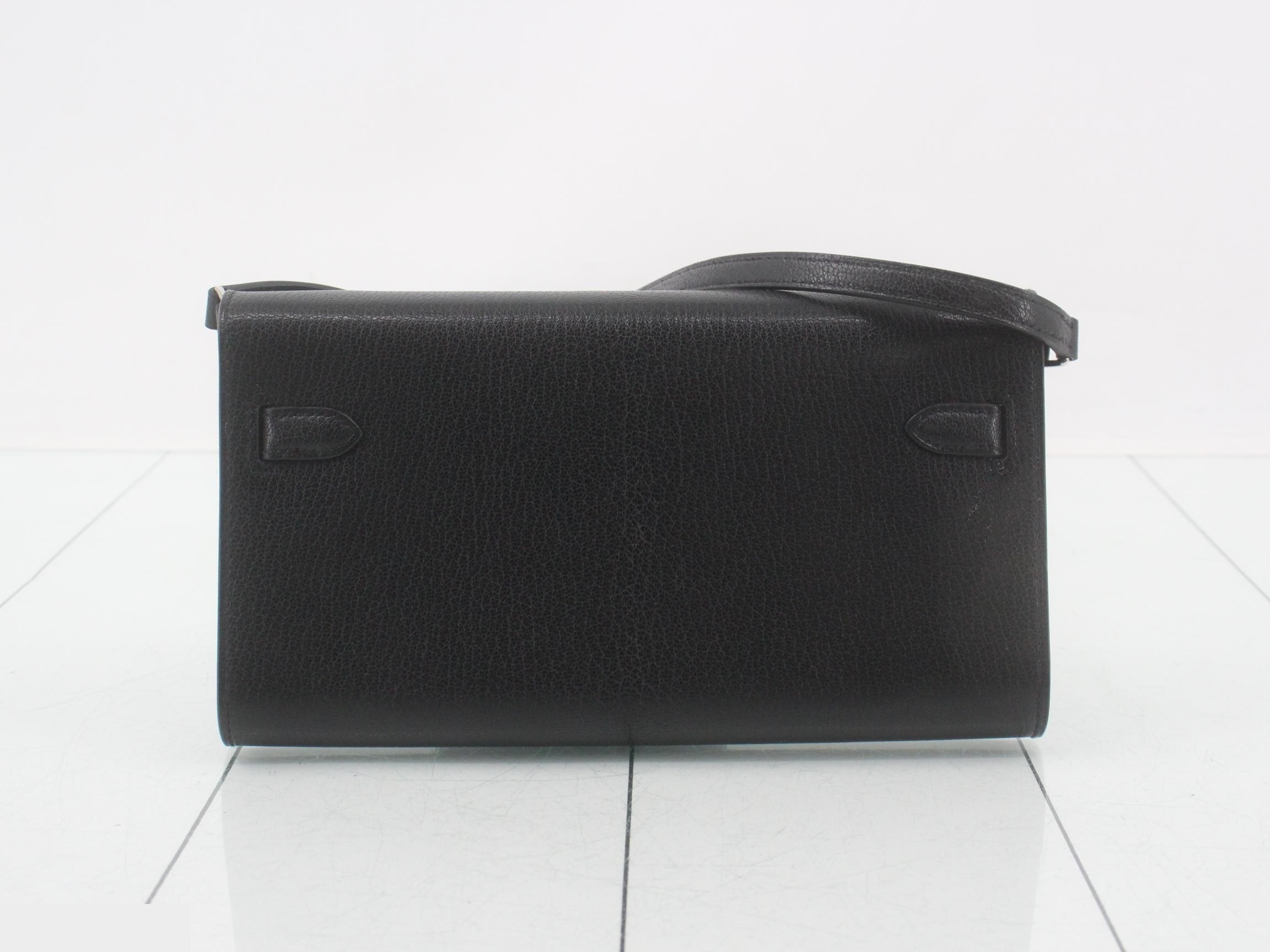 Kelly To Go Limited Edition, Electrum Hardware, Noir (Black), K Stamp — view 2