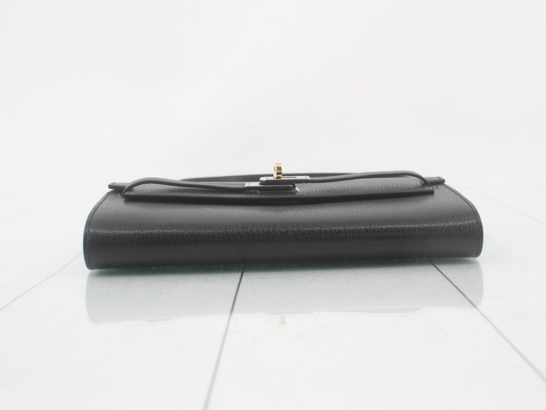 Kelly To Go Limited Edition, Electrum Hardware, Noir (Black), K Stamp — view 3