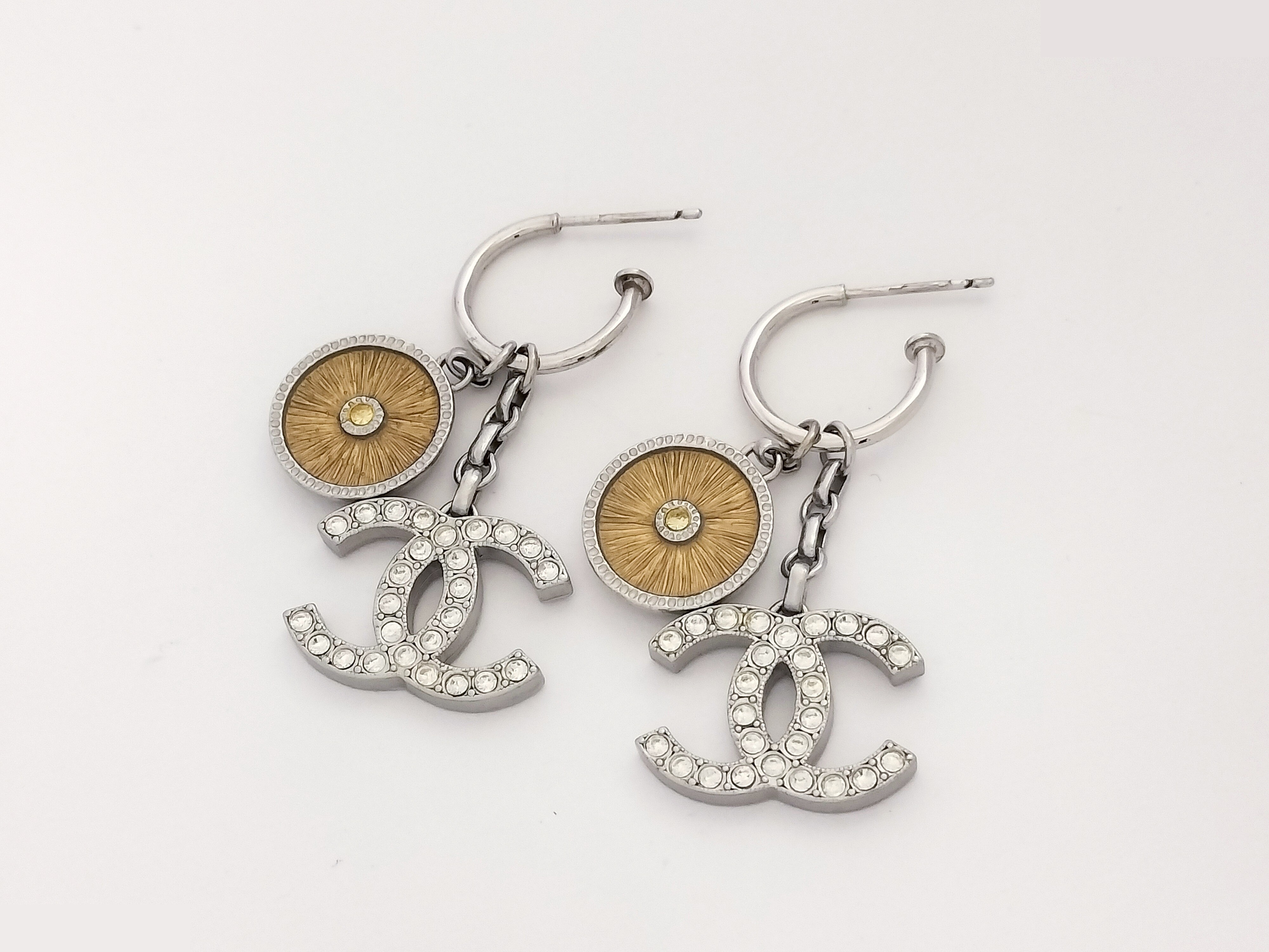 Coco Rhinestone Silver Earrings