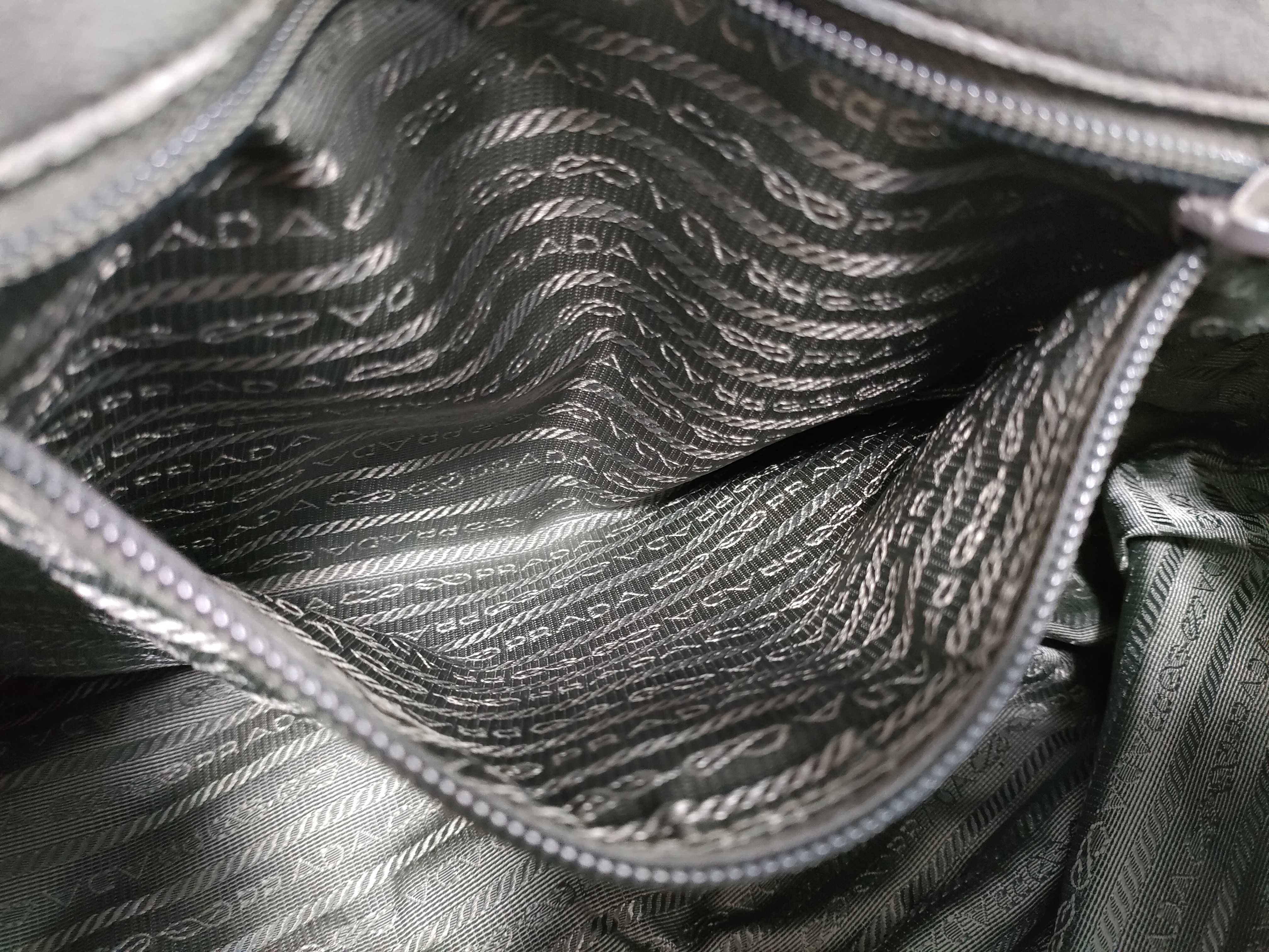 Nylon Drawstring Handbag, Green — view 13