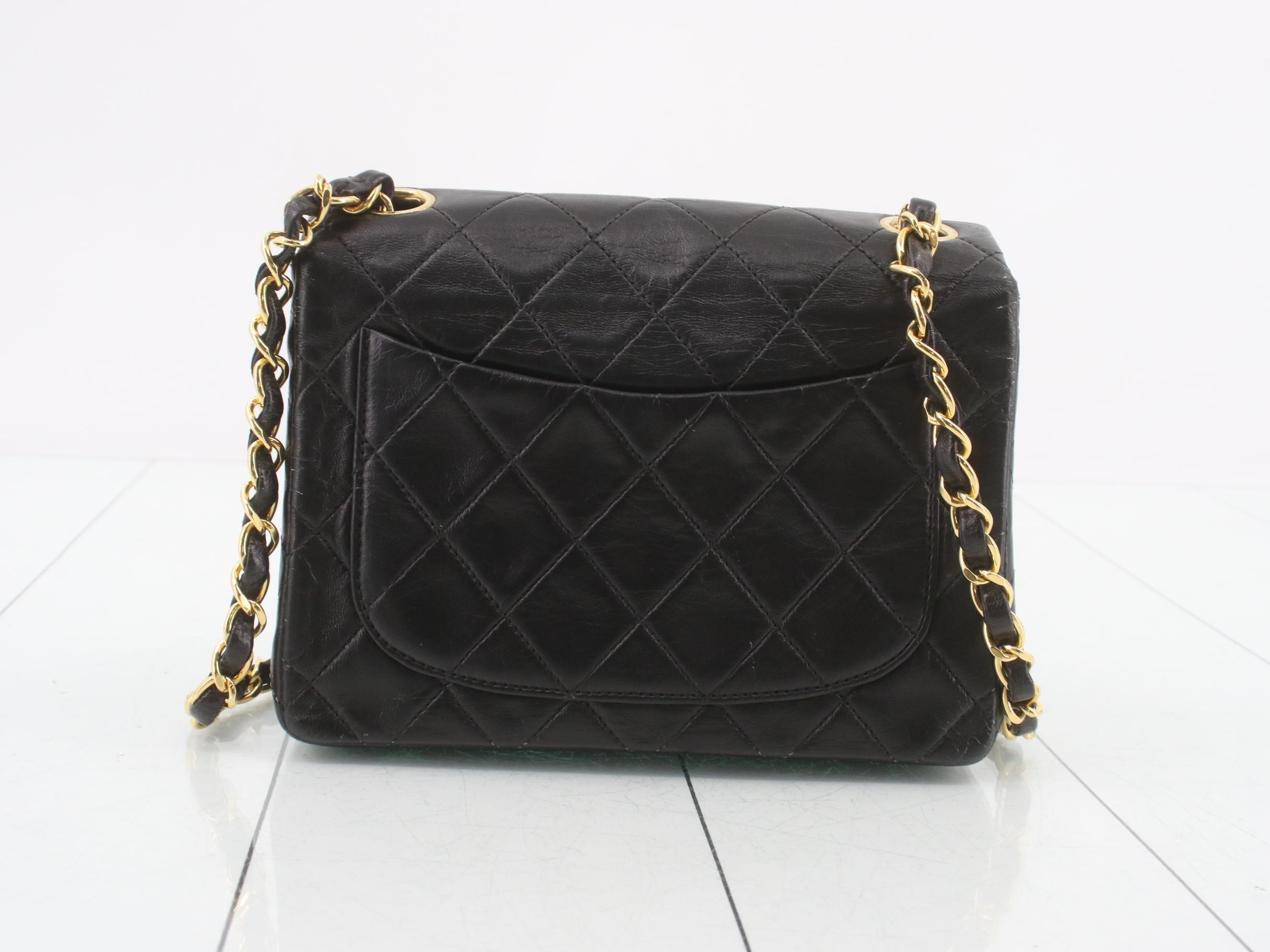Mini Mat Lamb Shoulder Bag Seal — view 2