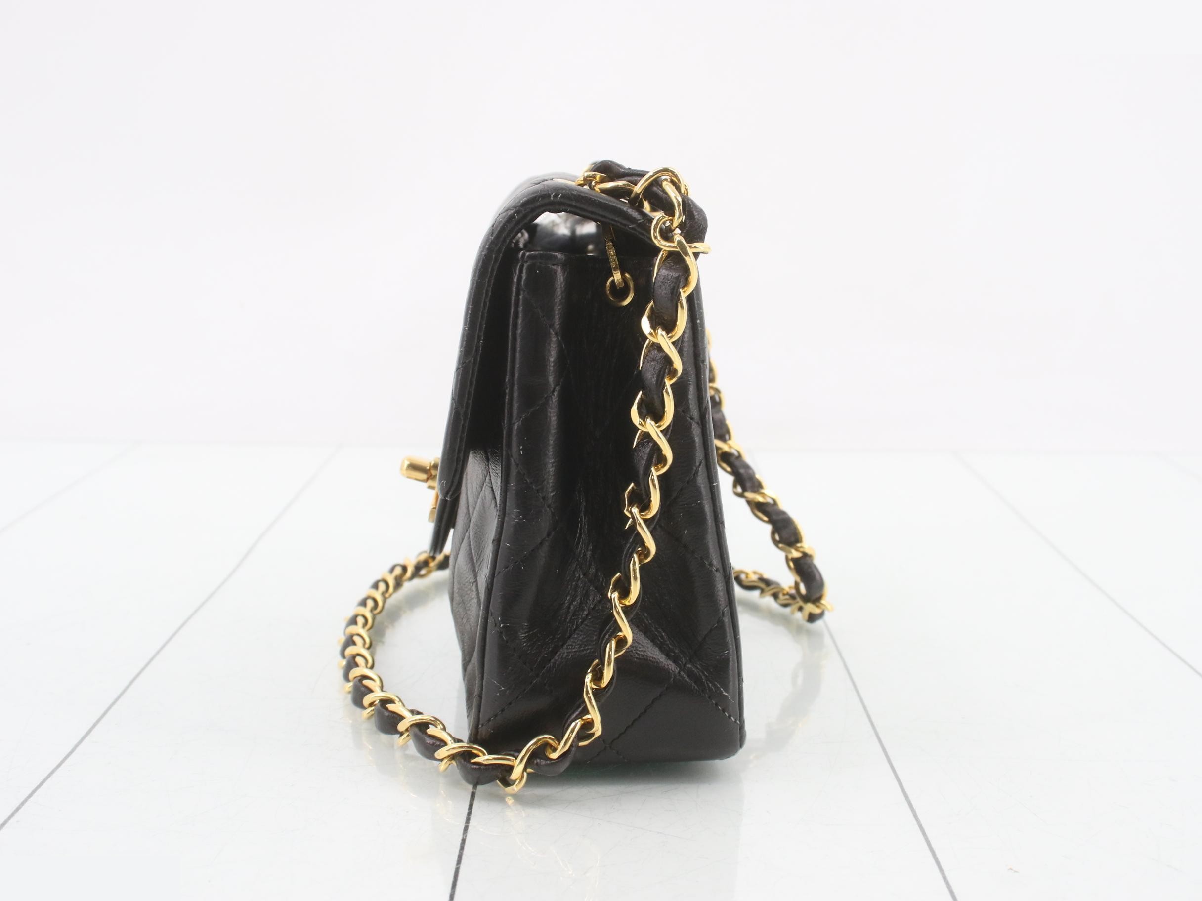 Mini Mat Lamb Shoulder Bag Seal — view 3