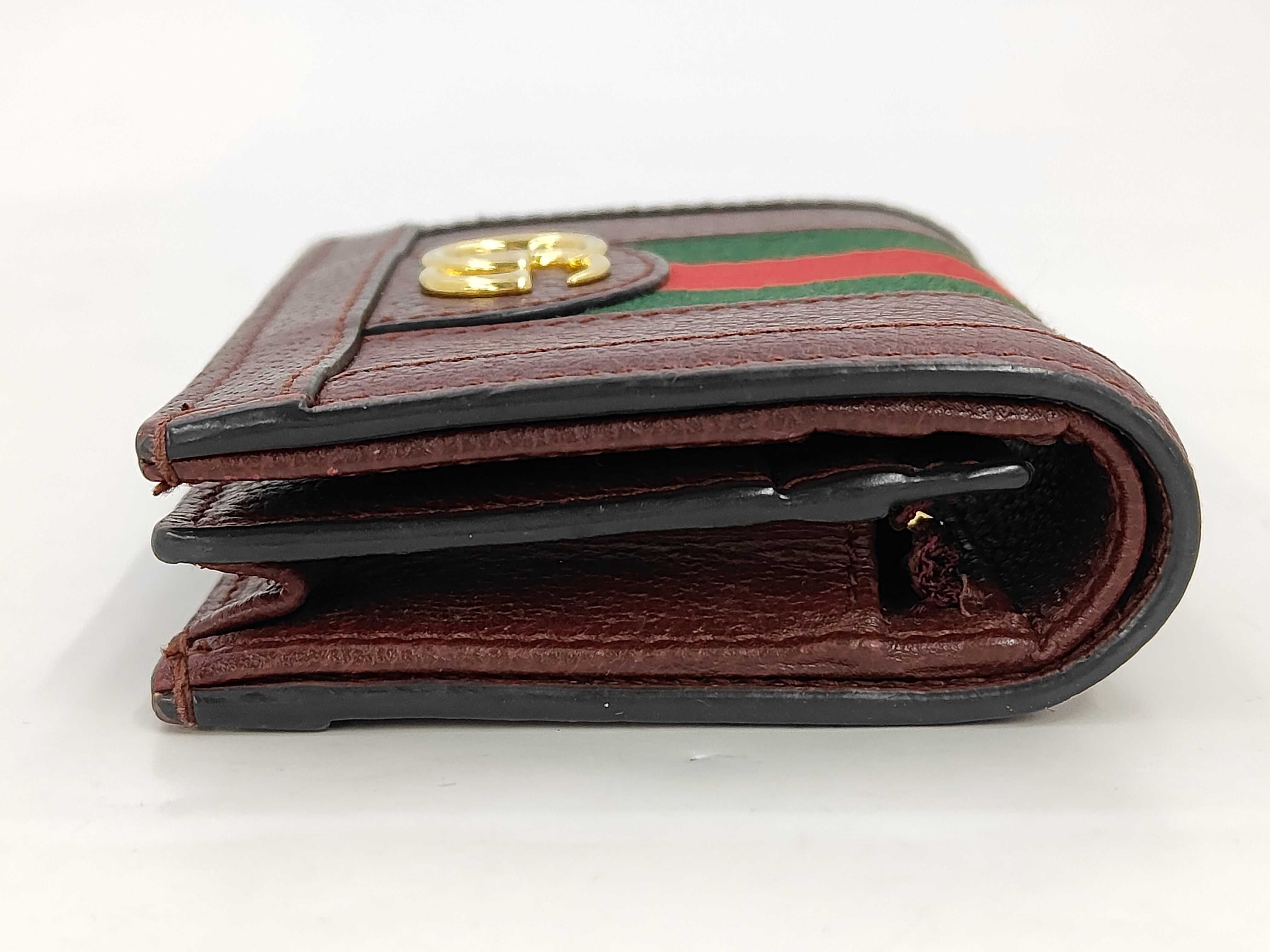 GG Marmont Sherry Folding Wallet, Bordeaux — view 3