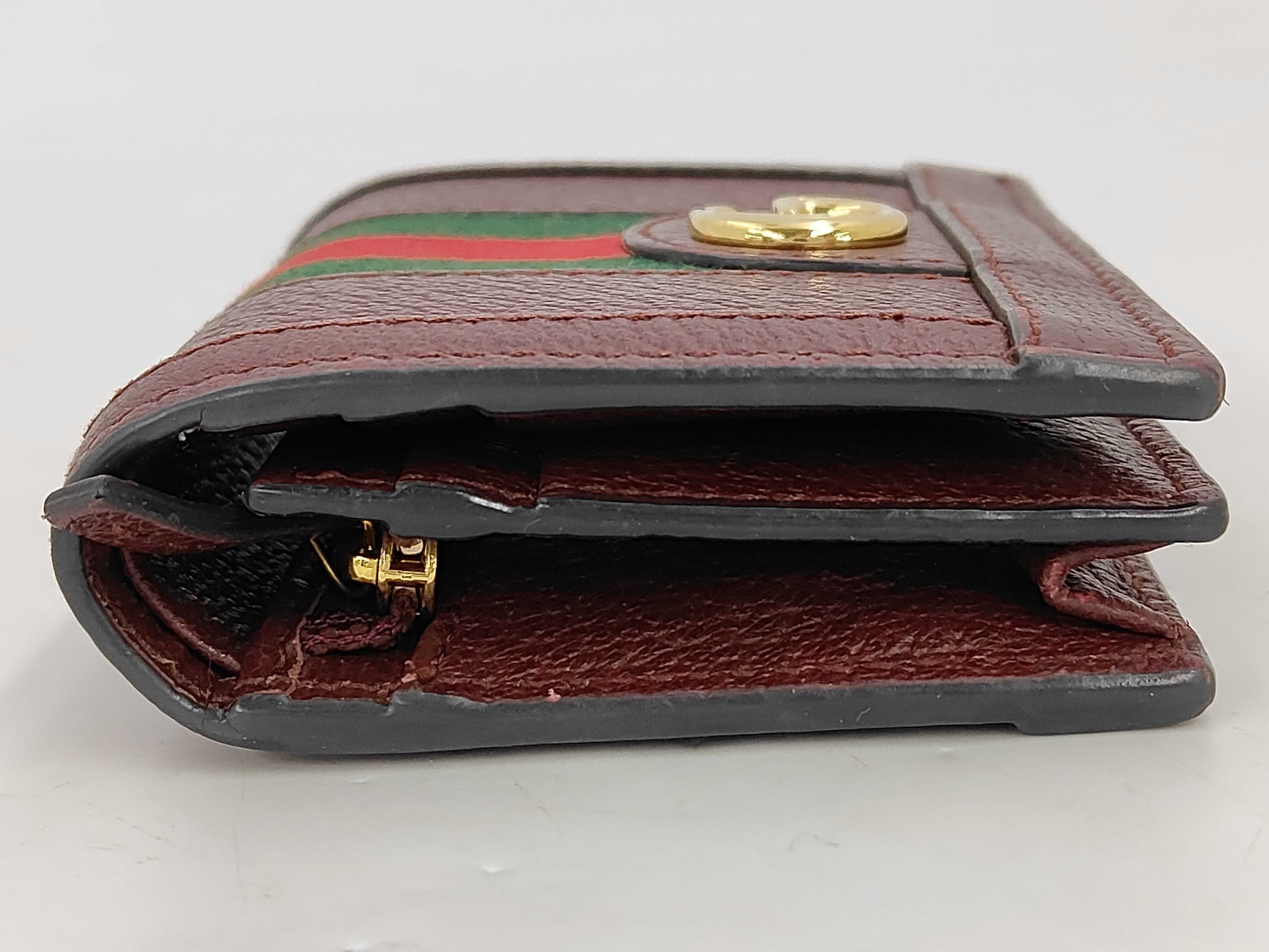 GG Marmont Sherry Folding Wallet, Bordeaux — view 5