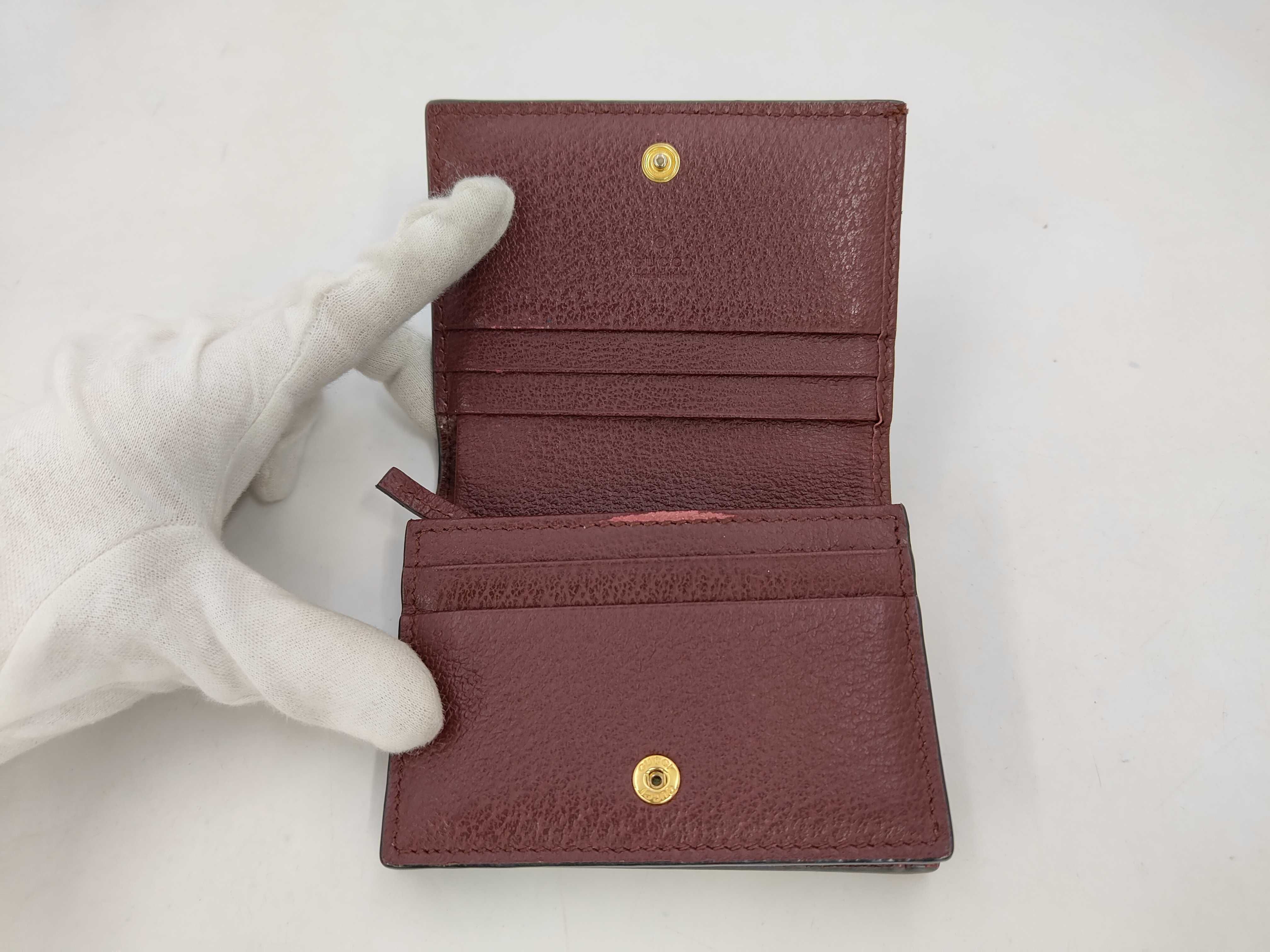 GG Marmont Sherry Folding Wallet, Bordeaux — view 7