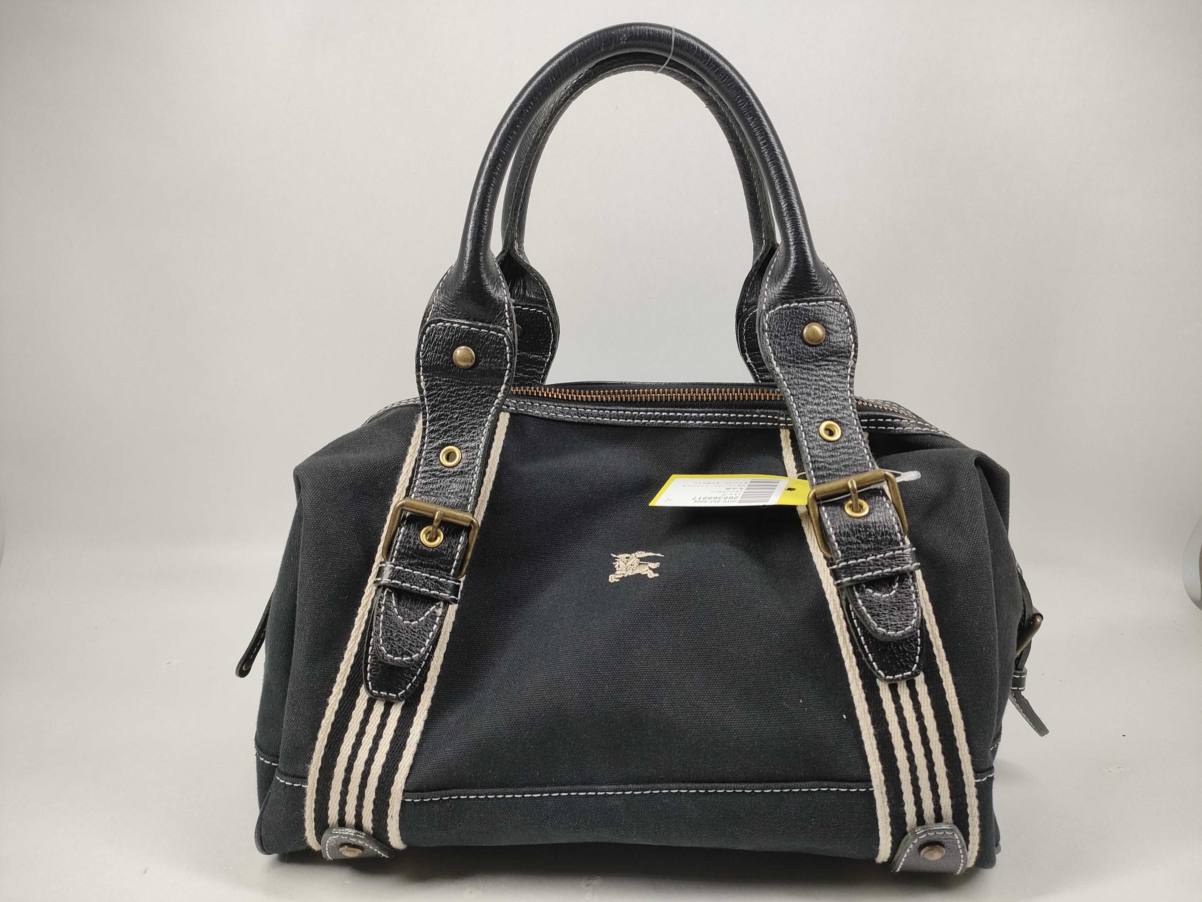 Blue Label Canvas Mini Boston Bag