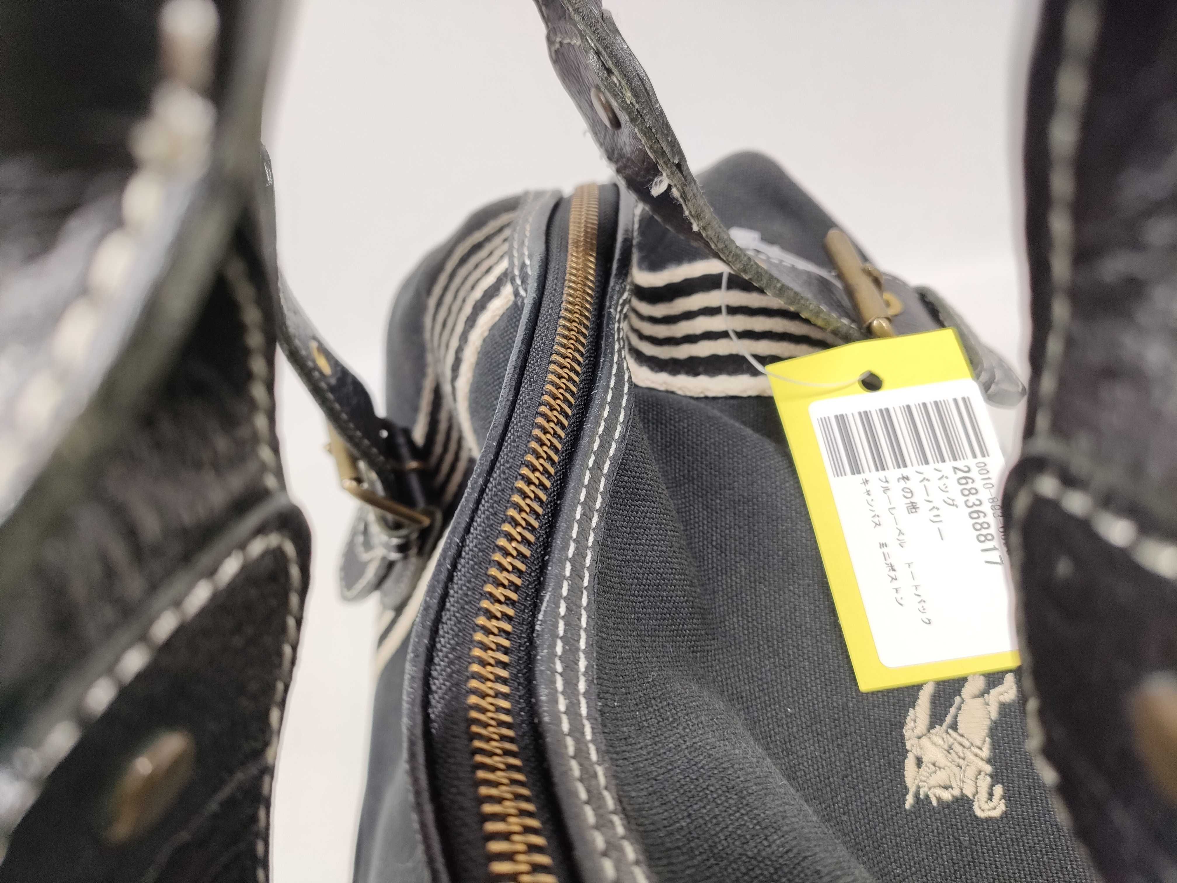 Blue Label Canvas Mini Boston Bag — view 6