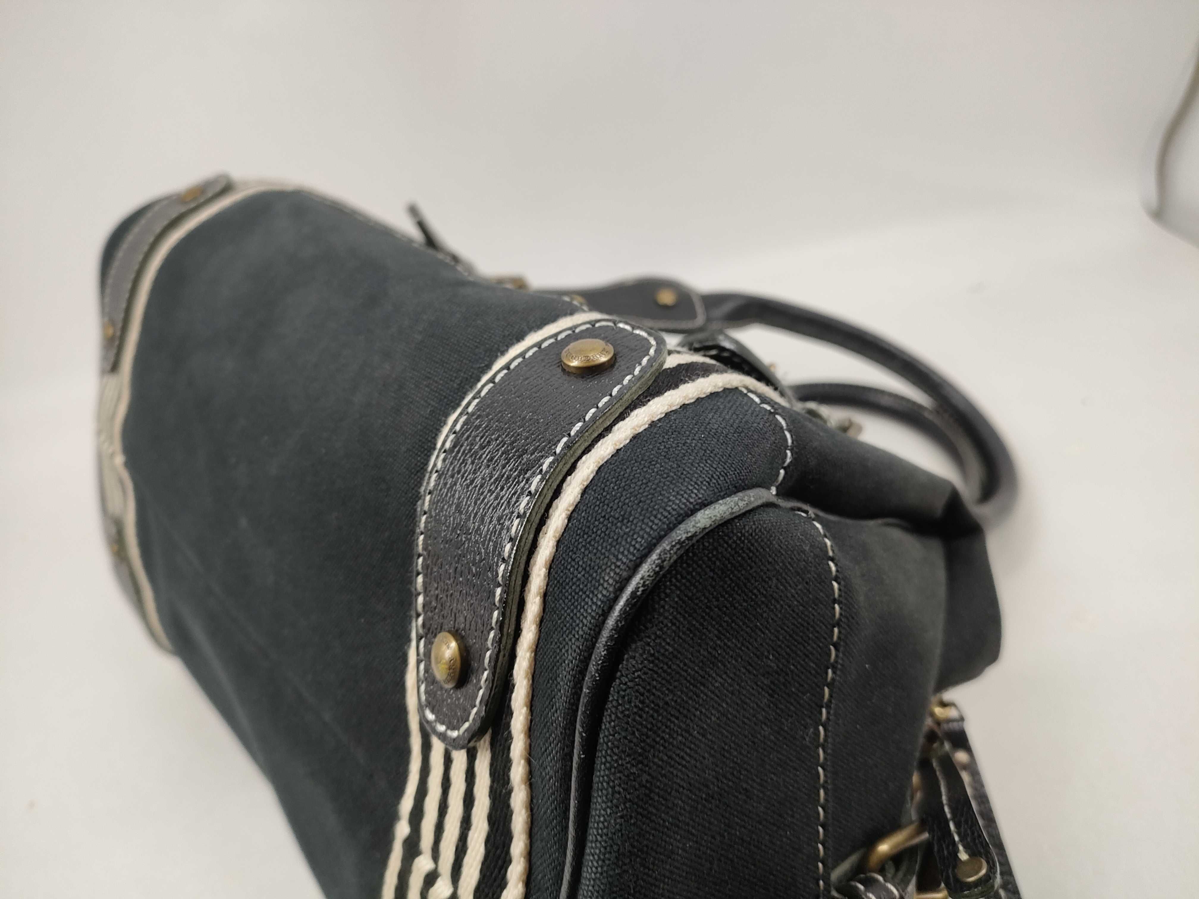 Blue Label Canvas Mini Boston Bag — view 8